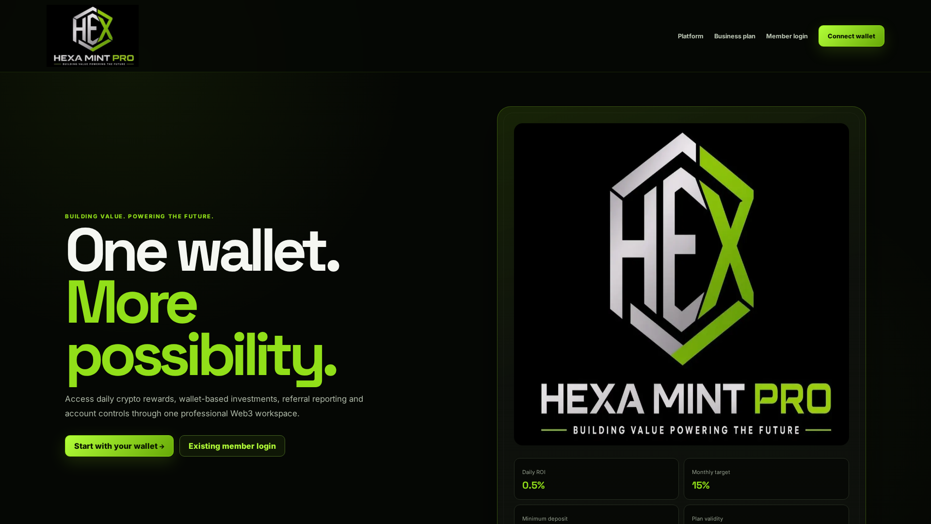 Screenshot of hexamintpro.online