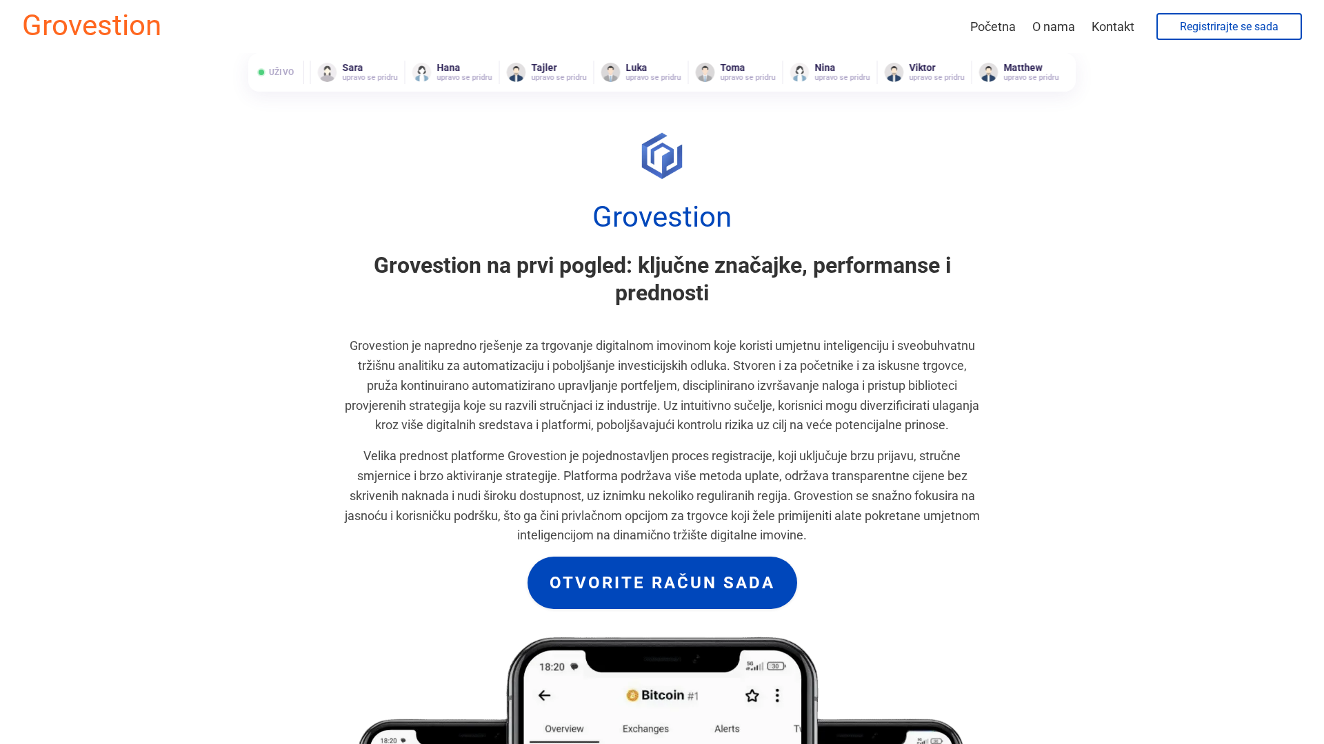 Screenshot of grovestionaibot.com