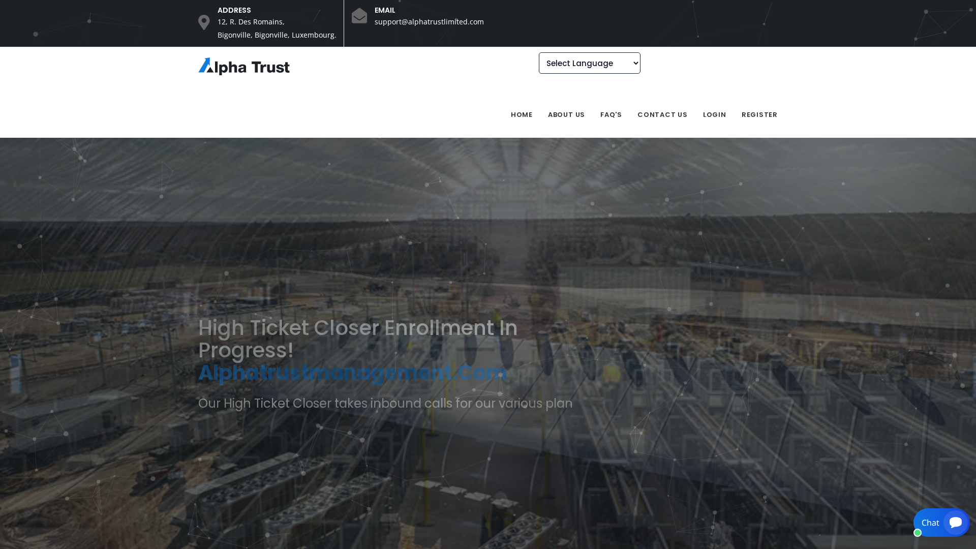 Screenshot of alphatrustlimited.com