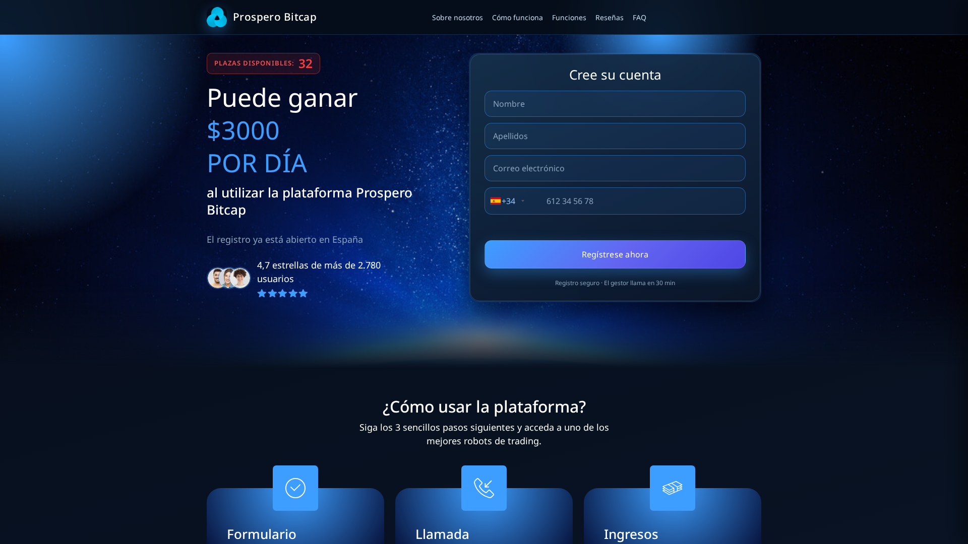 Screenshot of prosperobitcap.business