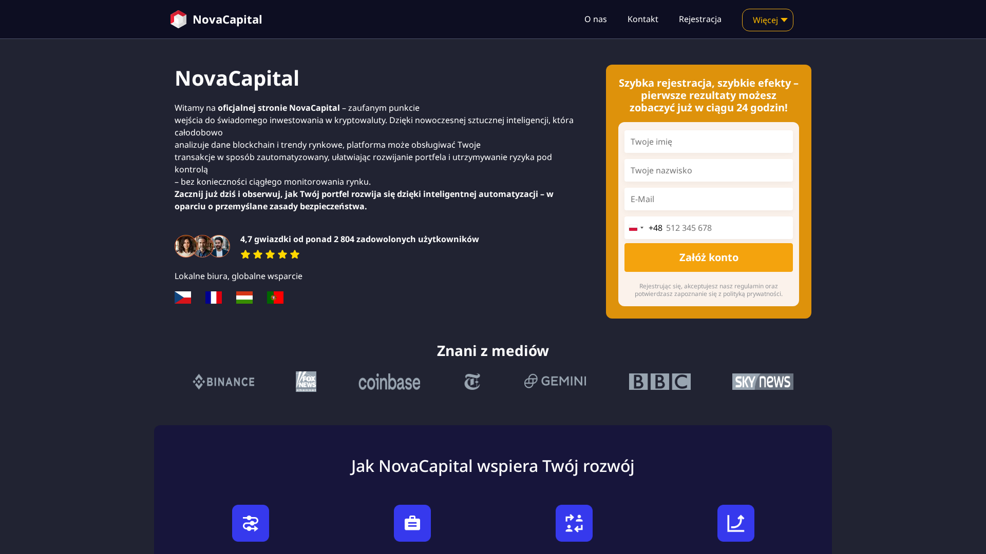Screenshot of novacapital-ai.net
