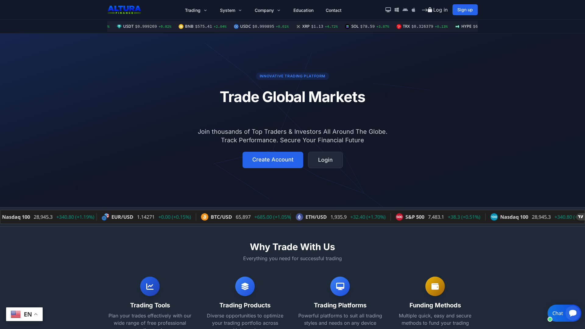 Screenshot of mail.alturafinance.live