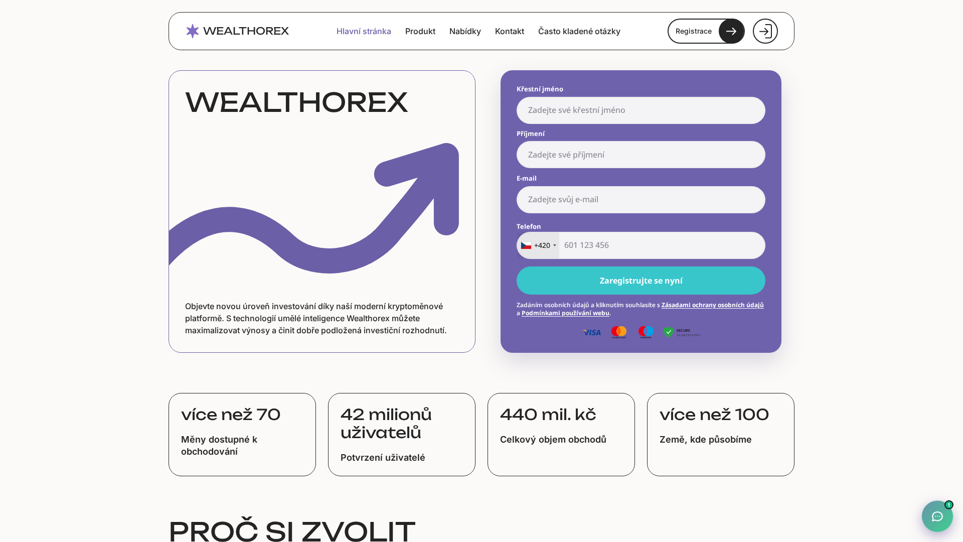 Screenshot of wealthorex-cz.net