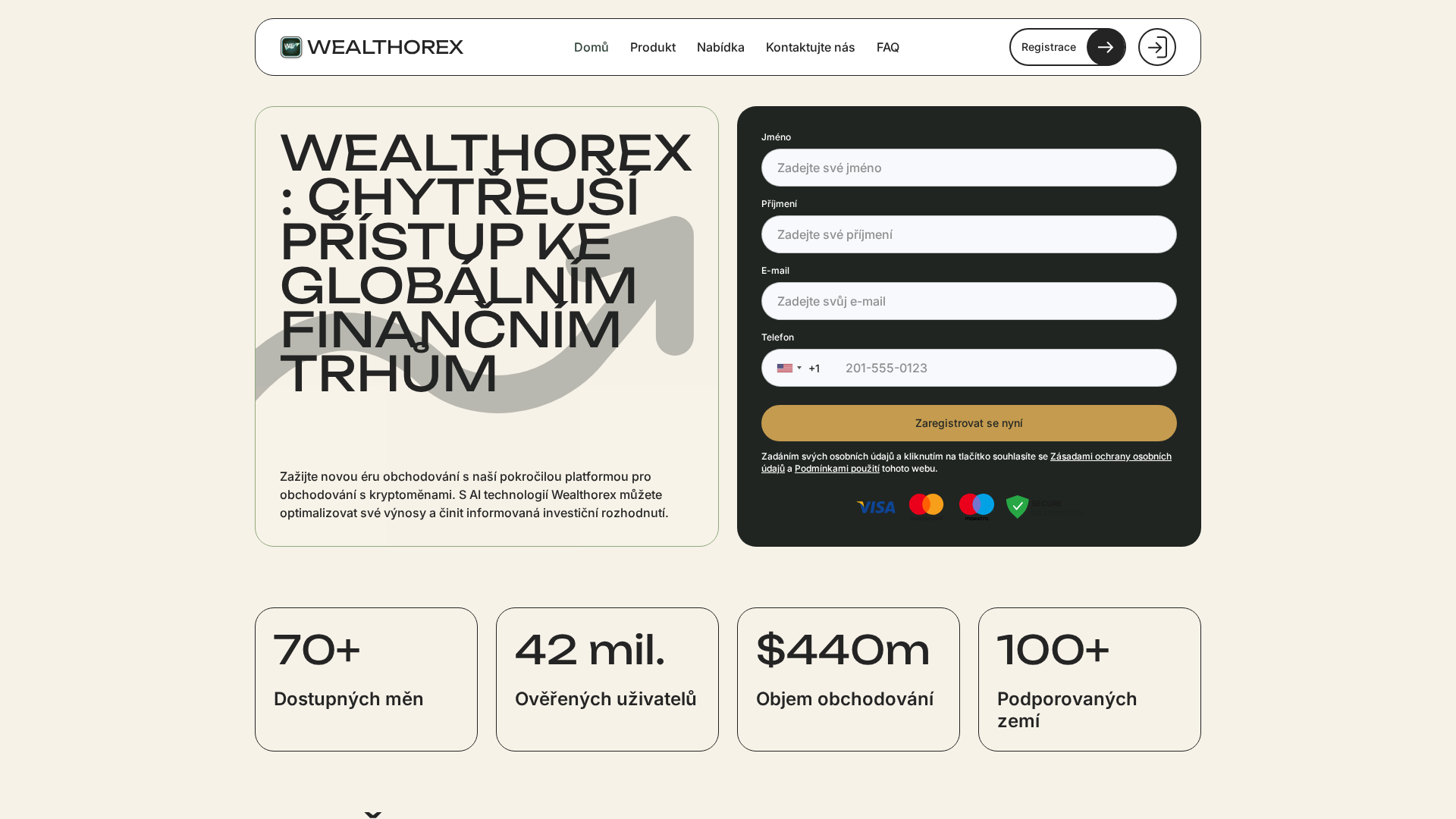 Screenshot of wealthorex.org