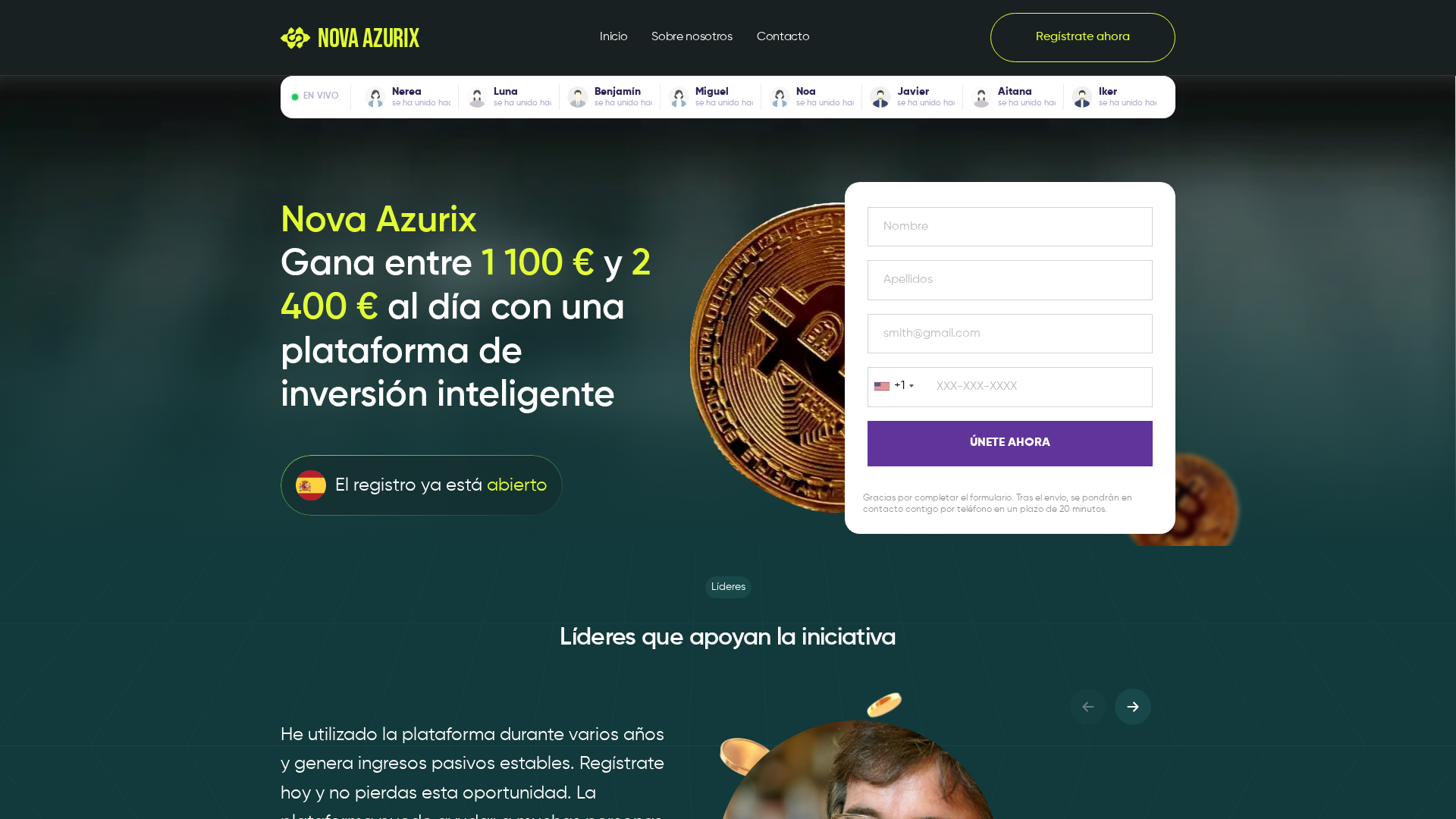 Screenshot of novaazurixes.com