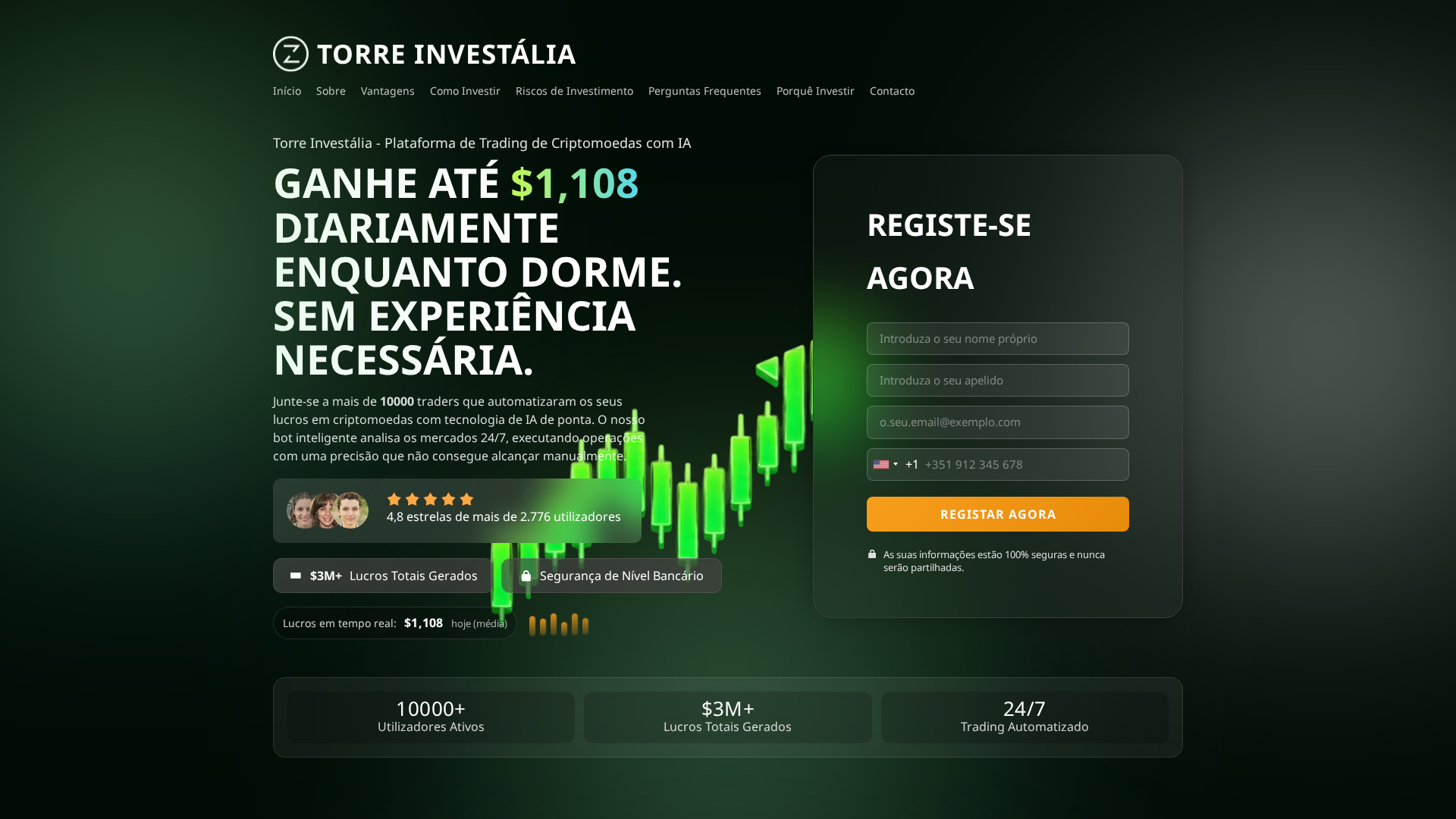 Screenshot of torreinvestalia.net