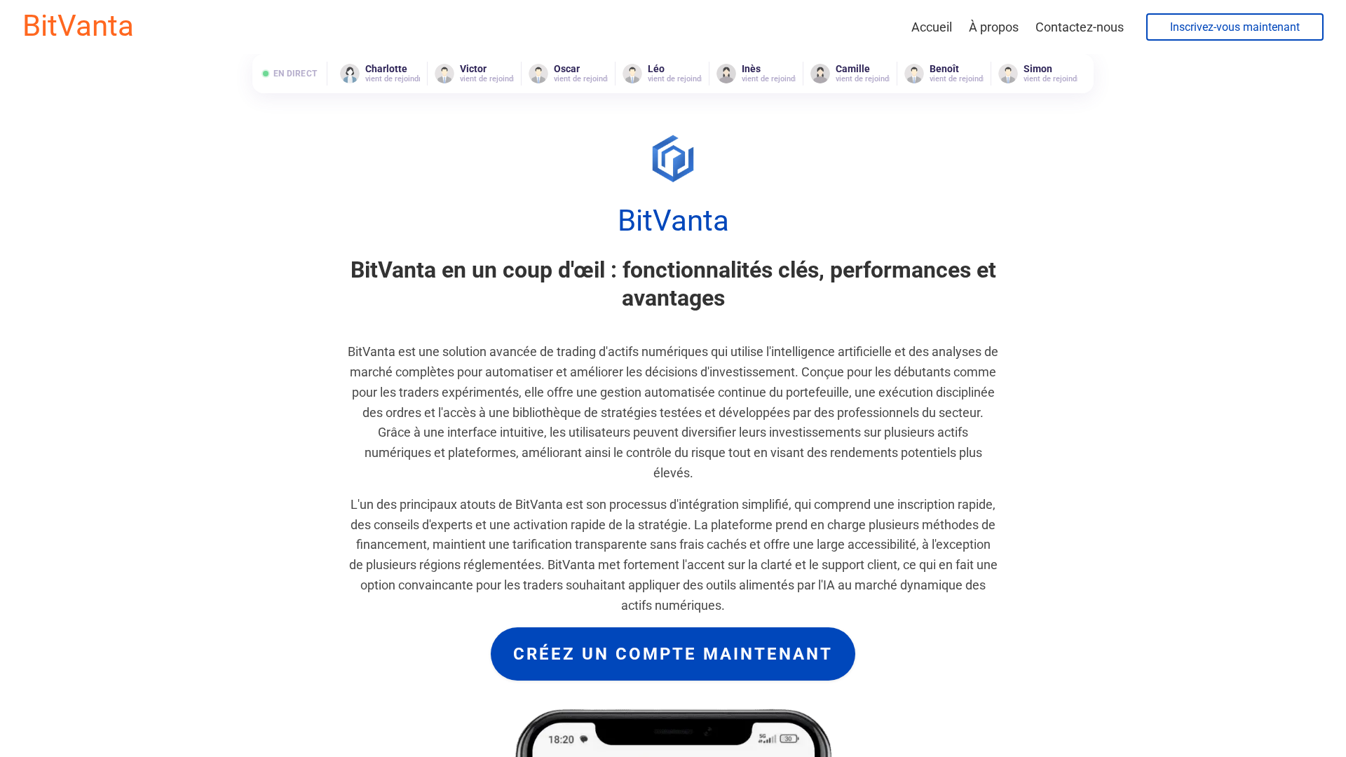Screenshot of bitvantaai.com