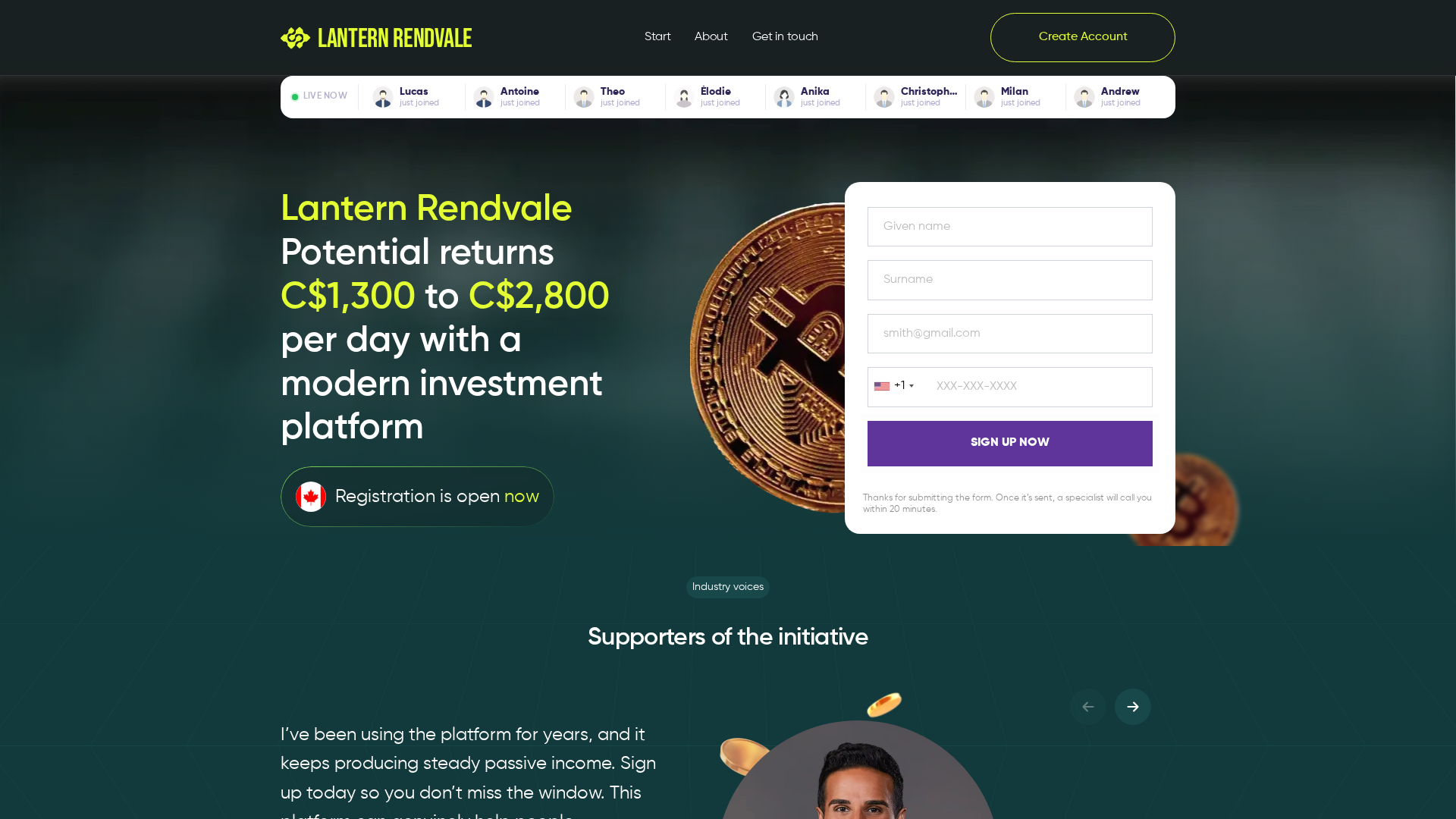 Screenshot of lanternrendvale-ai.com