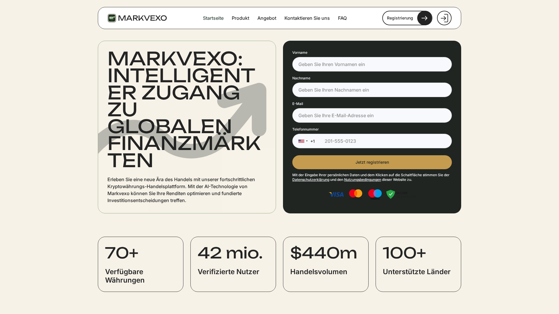 Screenshot of markvexo-ai.click