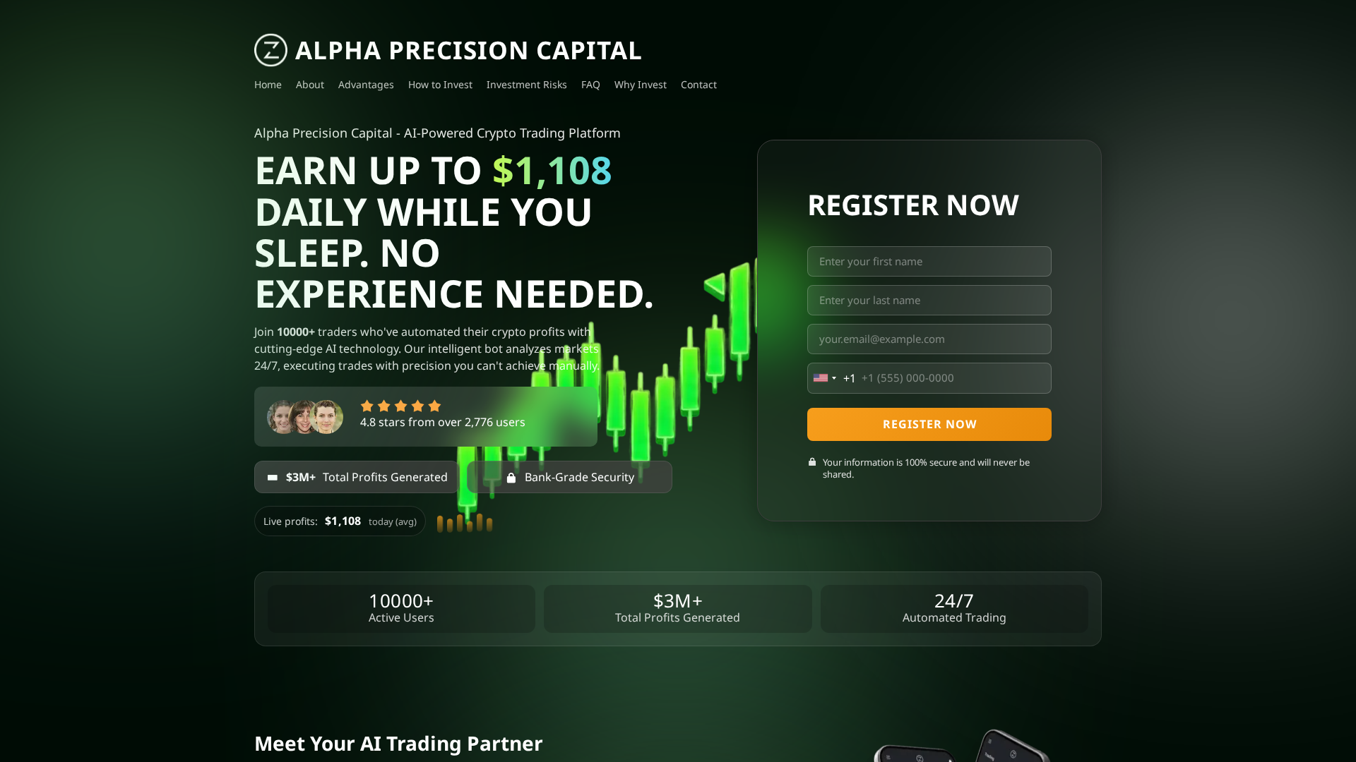 Screenshot of alphaprecisioncapital.net