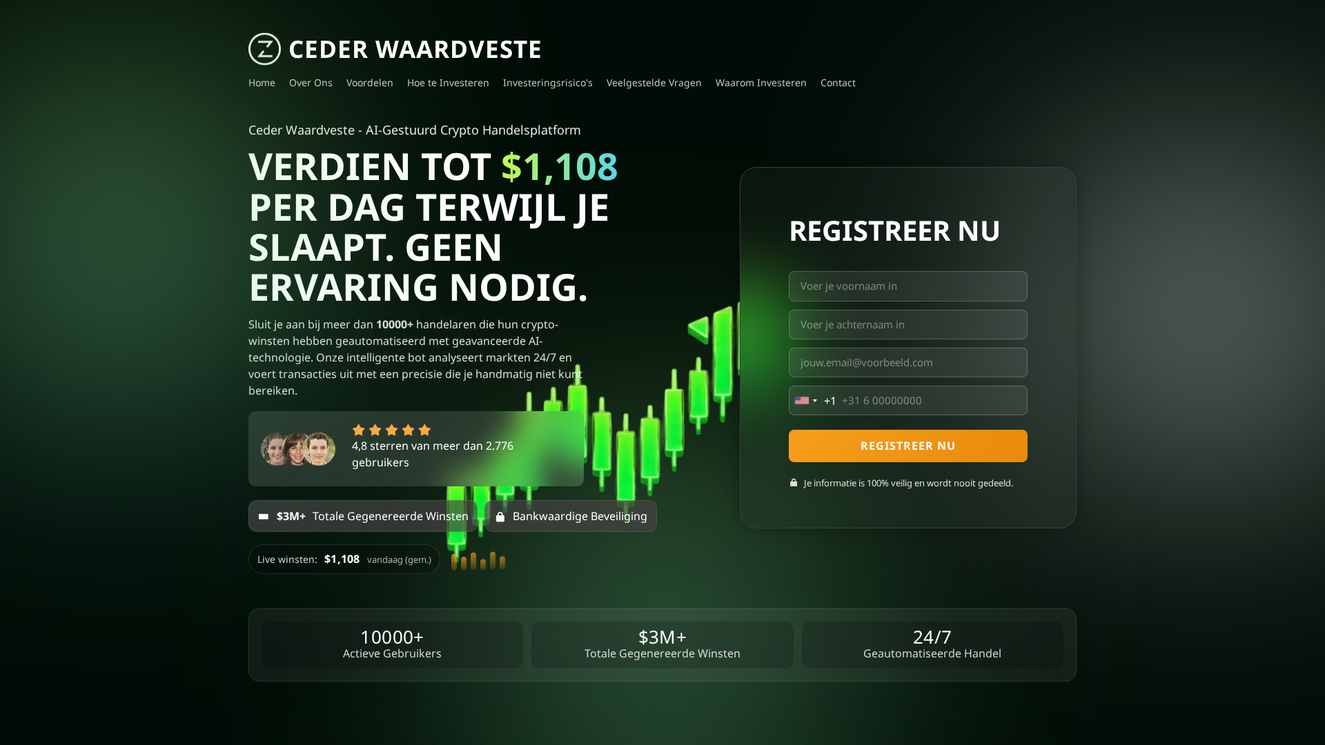 Screenshot of cederwaardveste.net