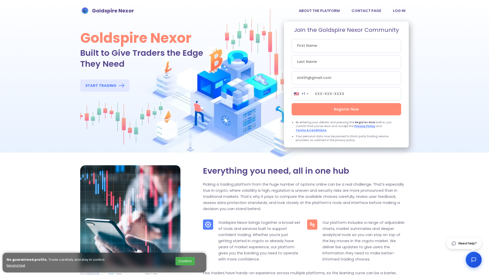 Screenshot of goldspirenexorca.com