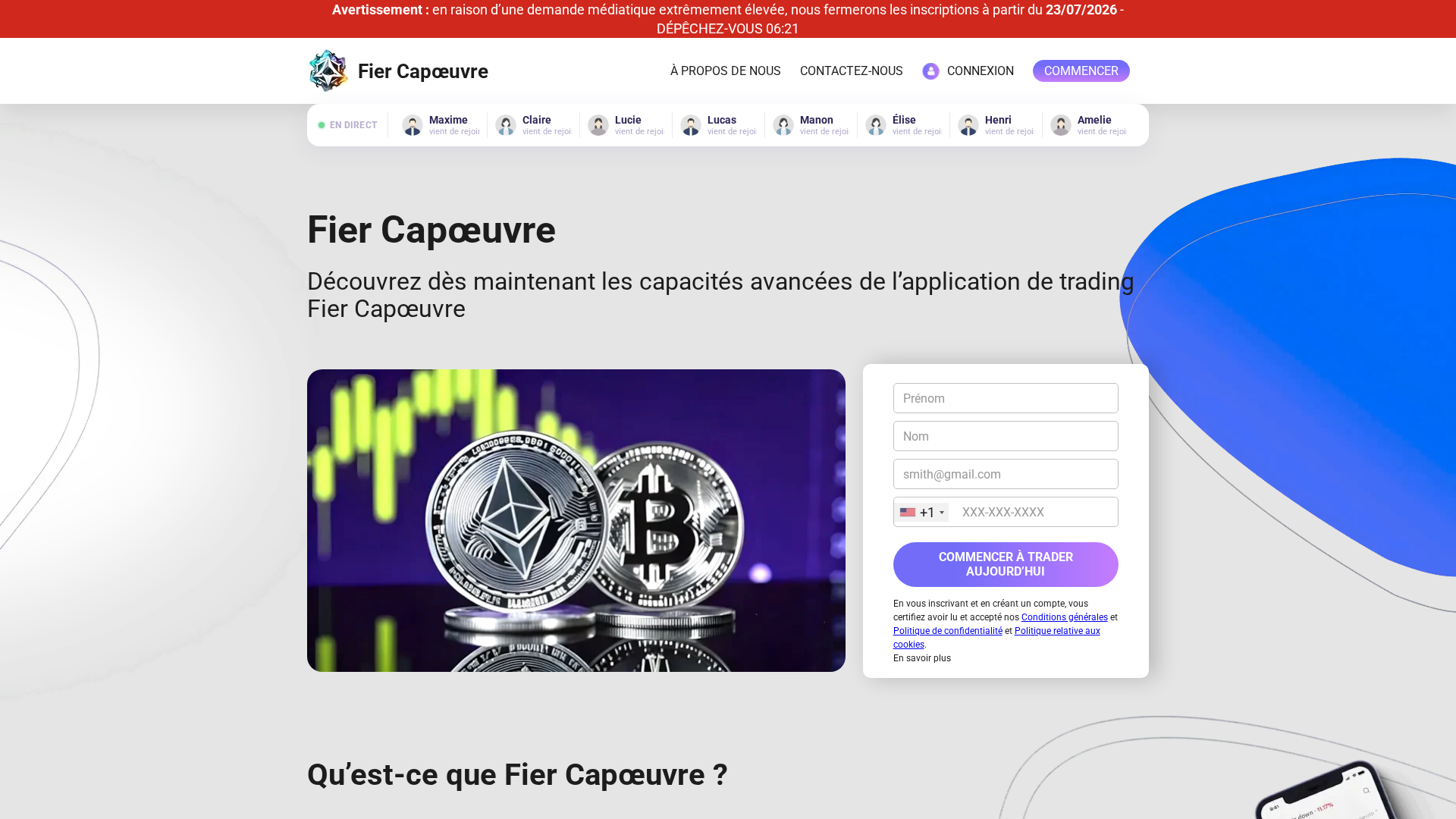 Screenshot of fiercapoeuvre-ai.com
