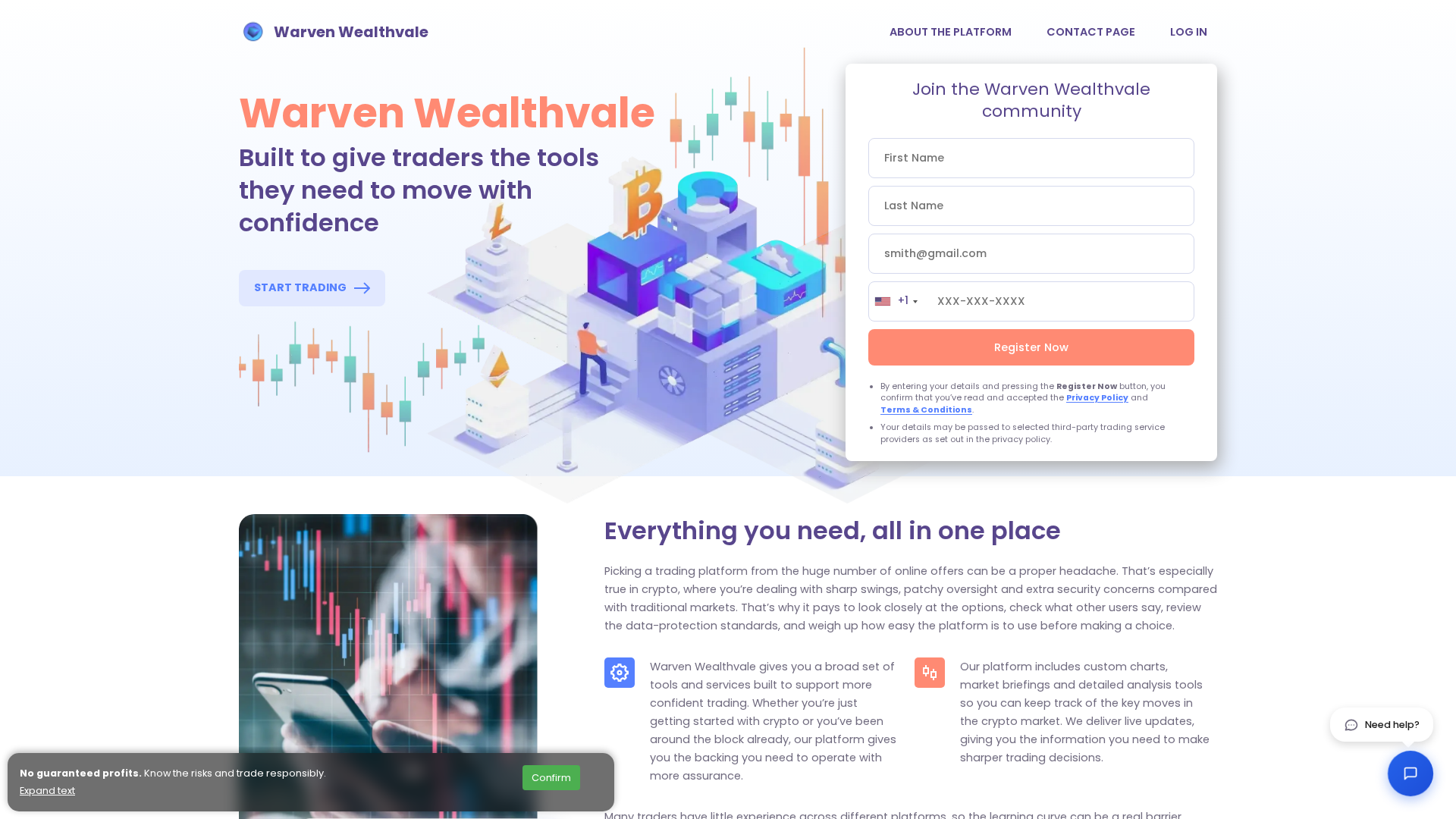 Screenshot of warvenwealthvale.com