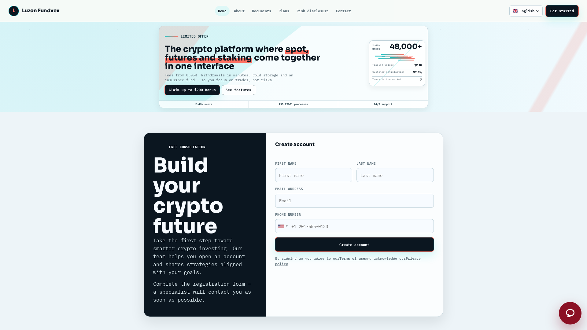 Screenshot of luzon-fundvex.com