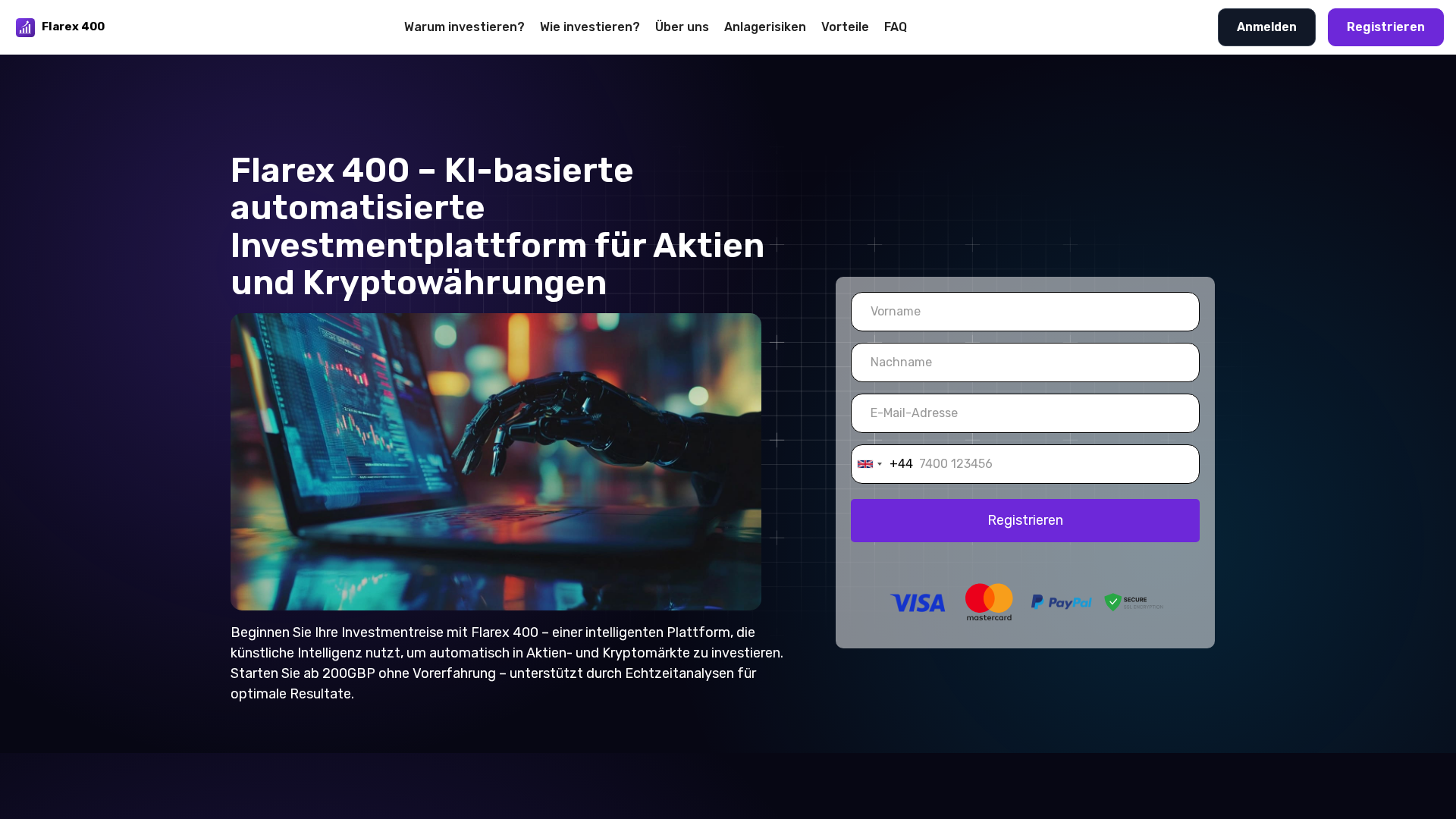 Screenshot of flarex-400.com