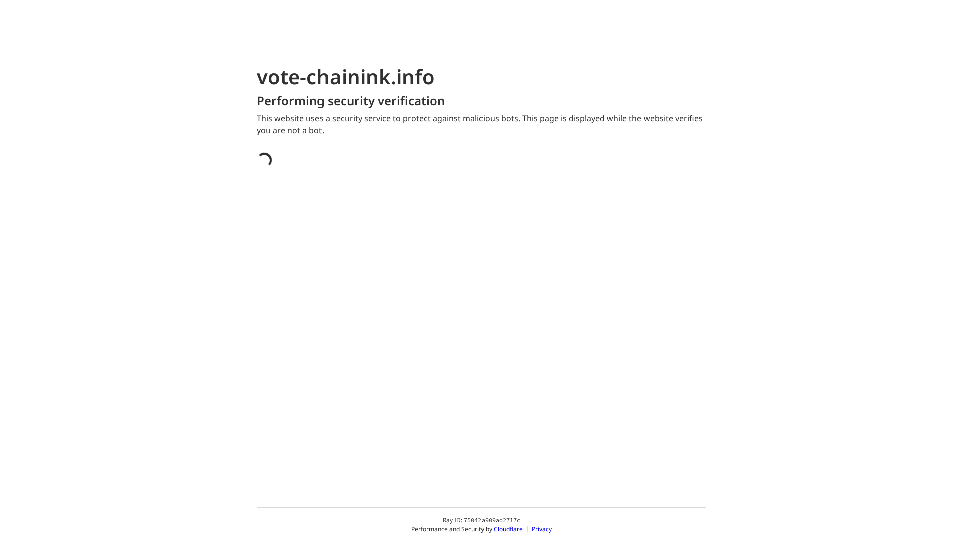 Screenshot of vote-chainink.info