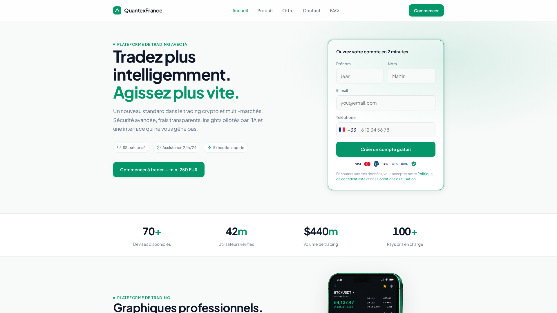 Screenshot of quantexfrance.live