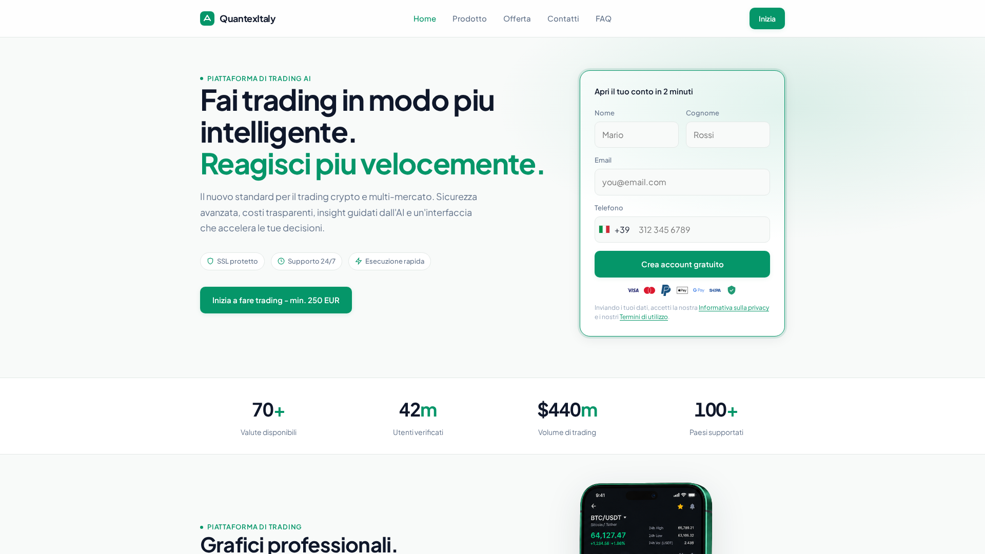 Screenshot of quantexitaly.com