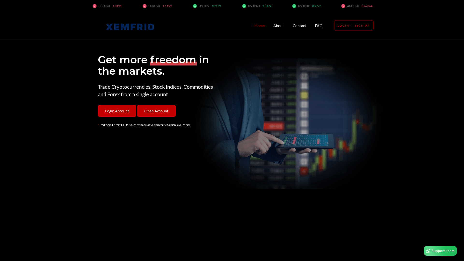 Screenshot of xemfrio.com
