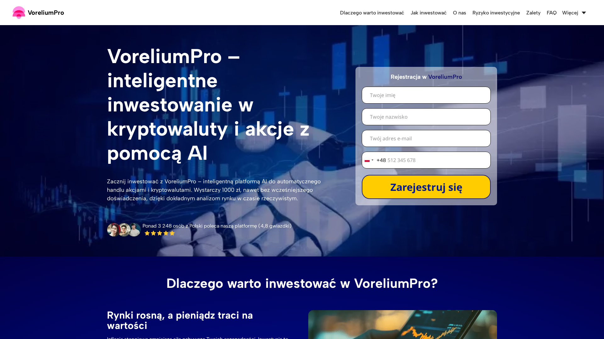 Screenshot of voreliumproai.com