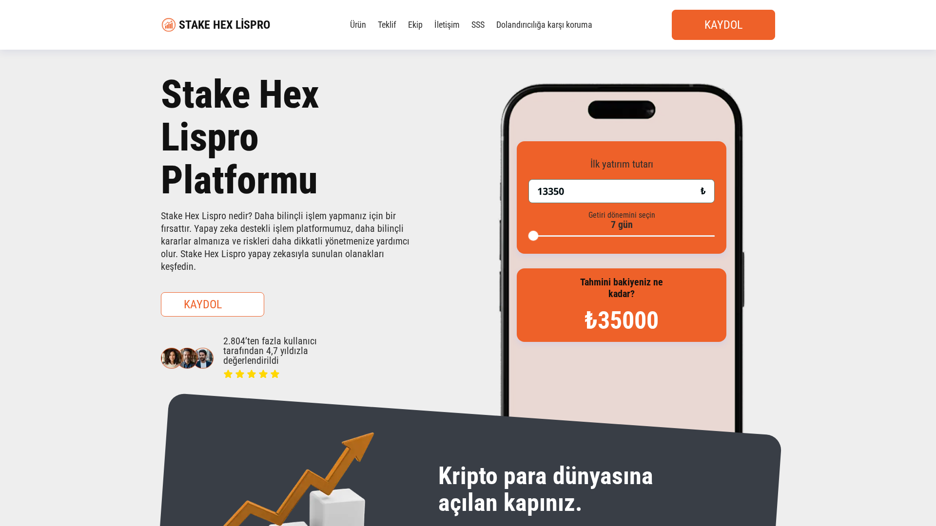 Screenshot of stakehex-lispro.com
