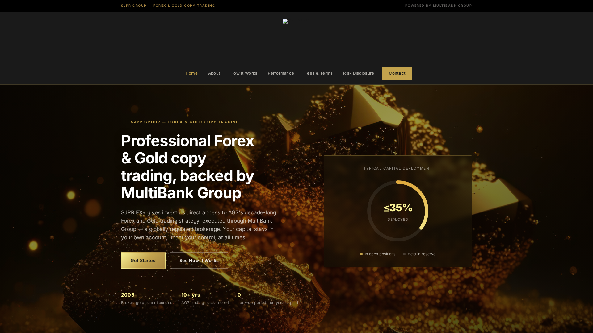 Screenshot of sjprfx.com