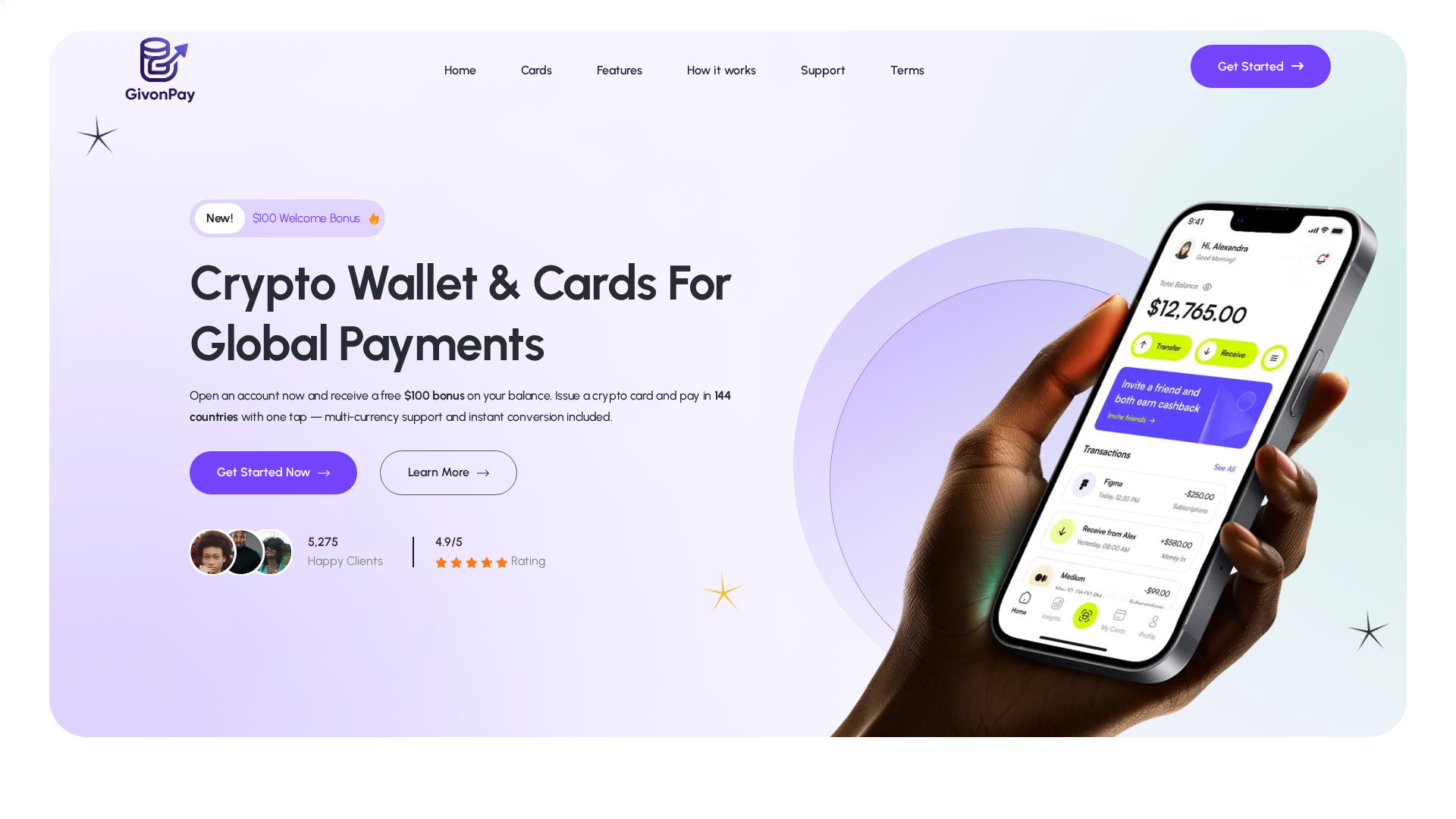Screenshot of givonpay.com