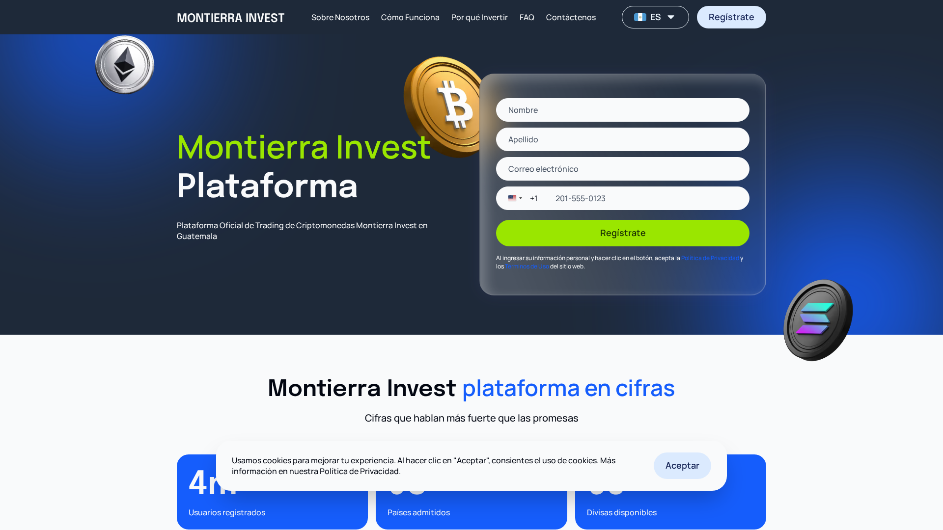 Screenshot of montierrainvest.com