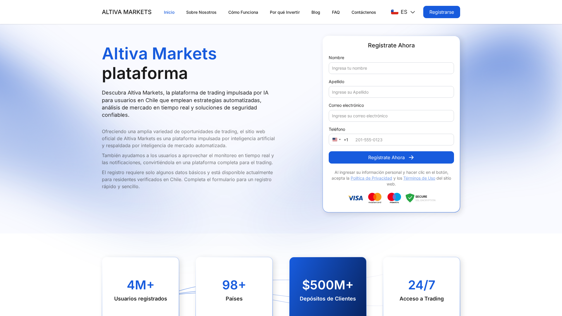 Screenshot of altivamarkets.com