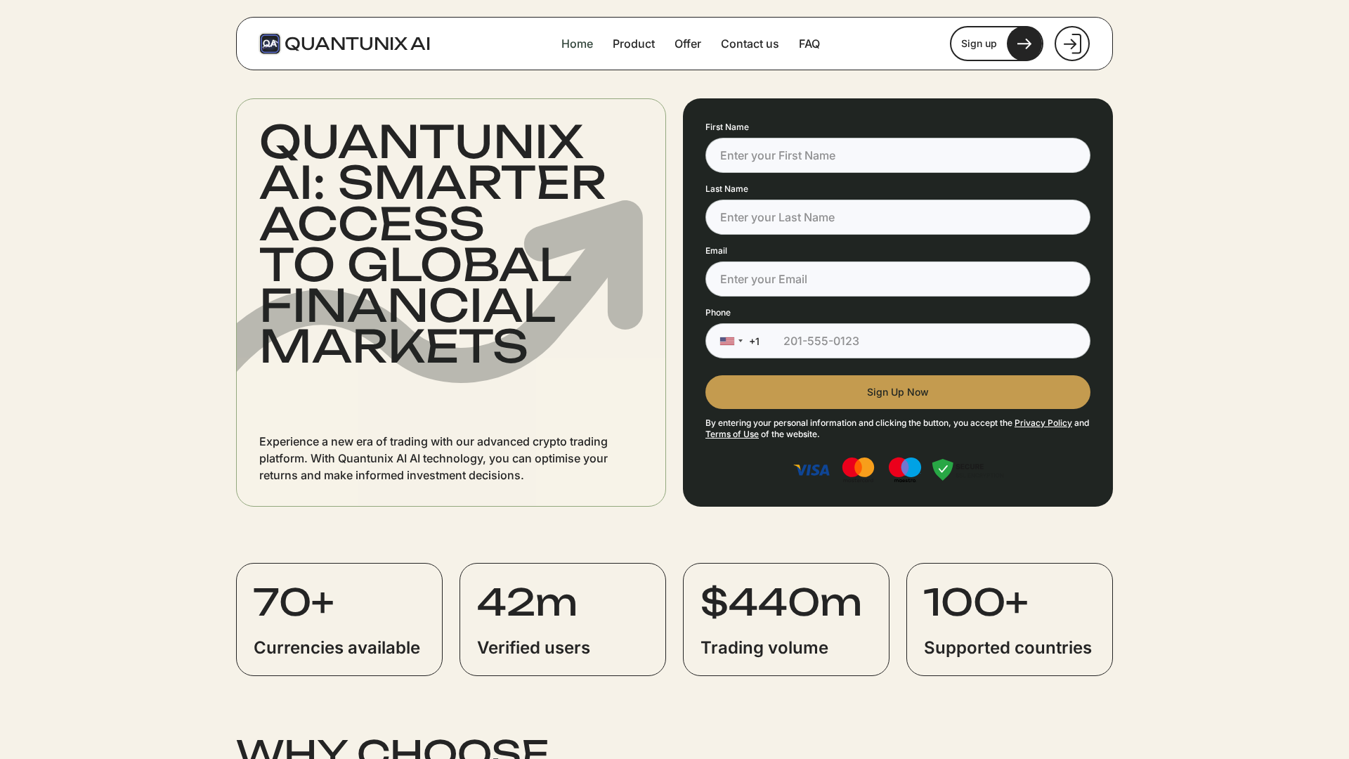 Screenshot of quantunix-ai.cfd