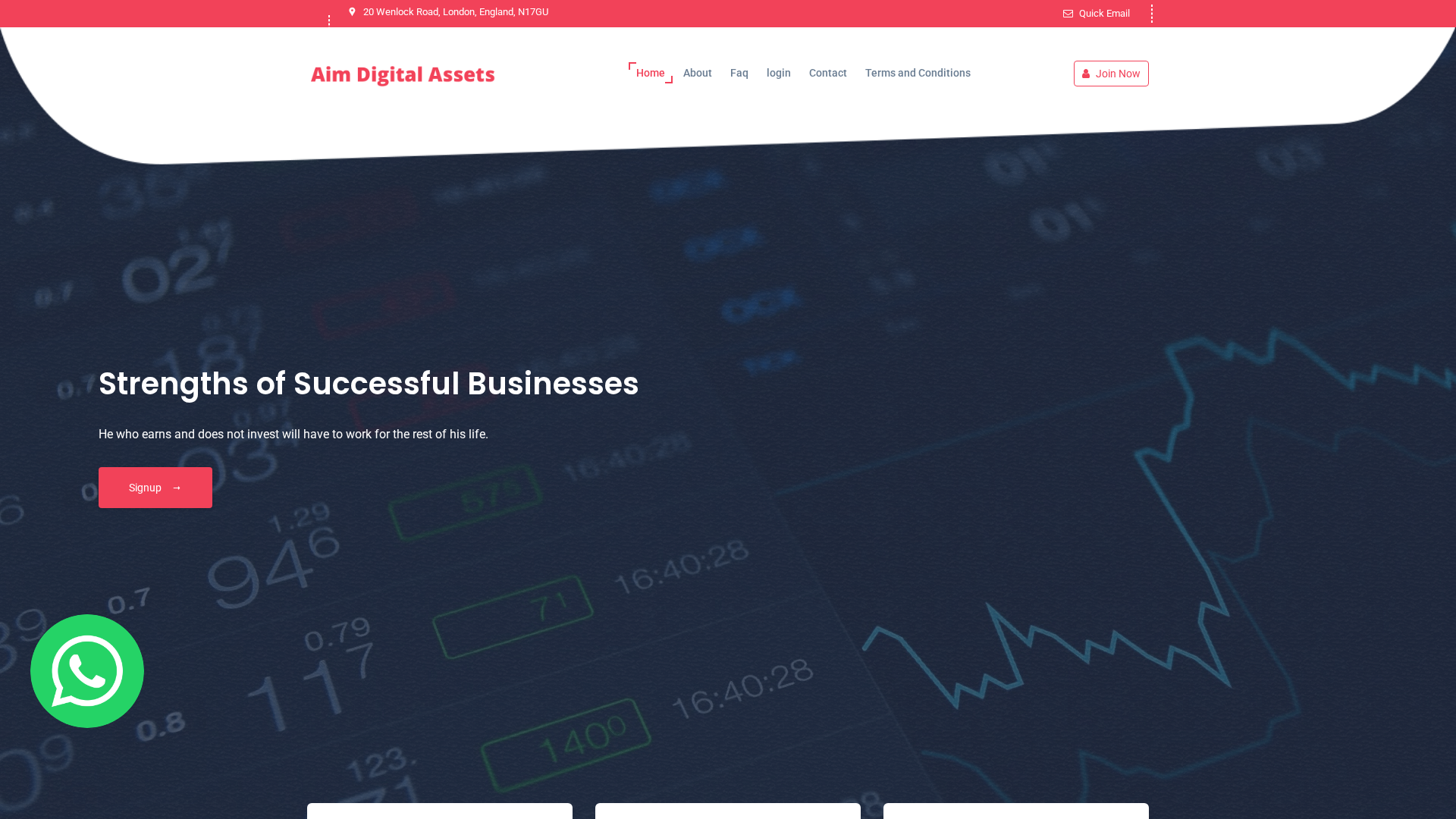 Screenshot of aimdigitalassets.org