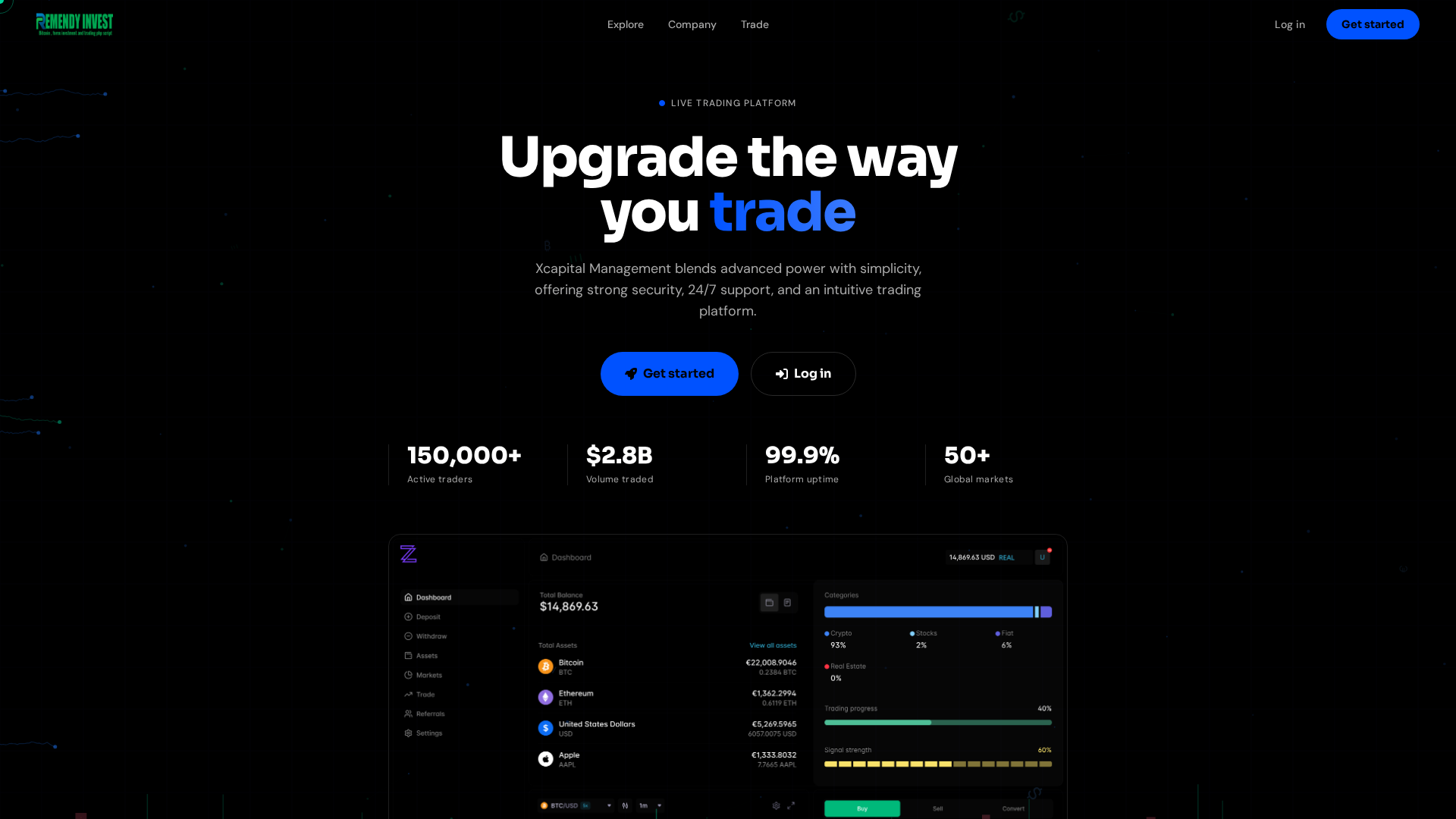Screenshot of xcapitalmgmt.com