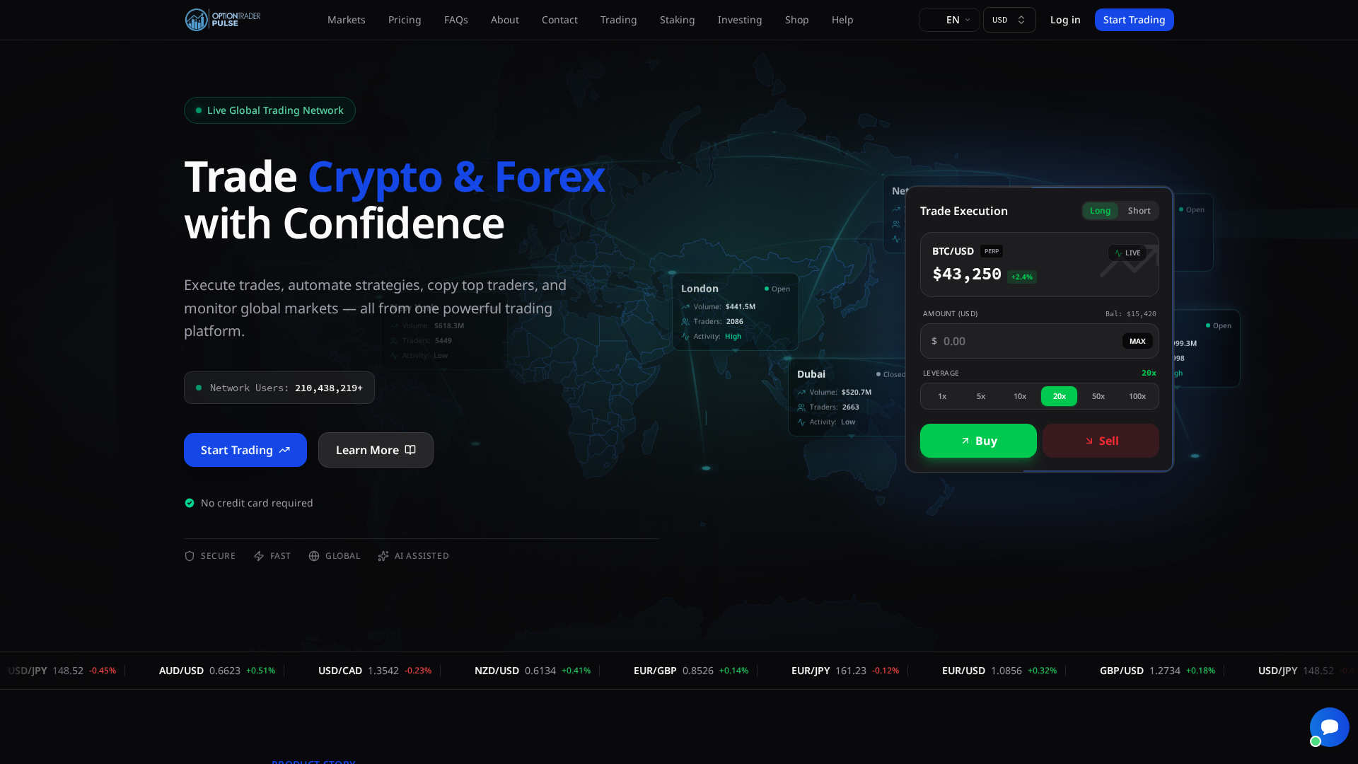 Screenshot of optiontraderpulse.live