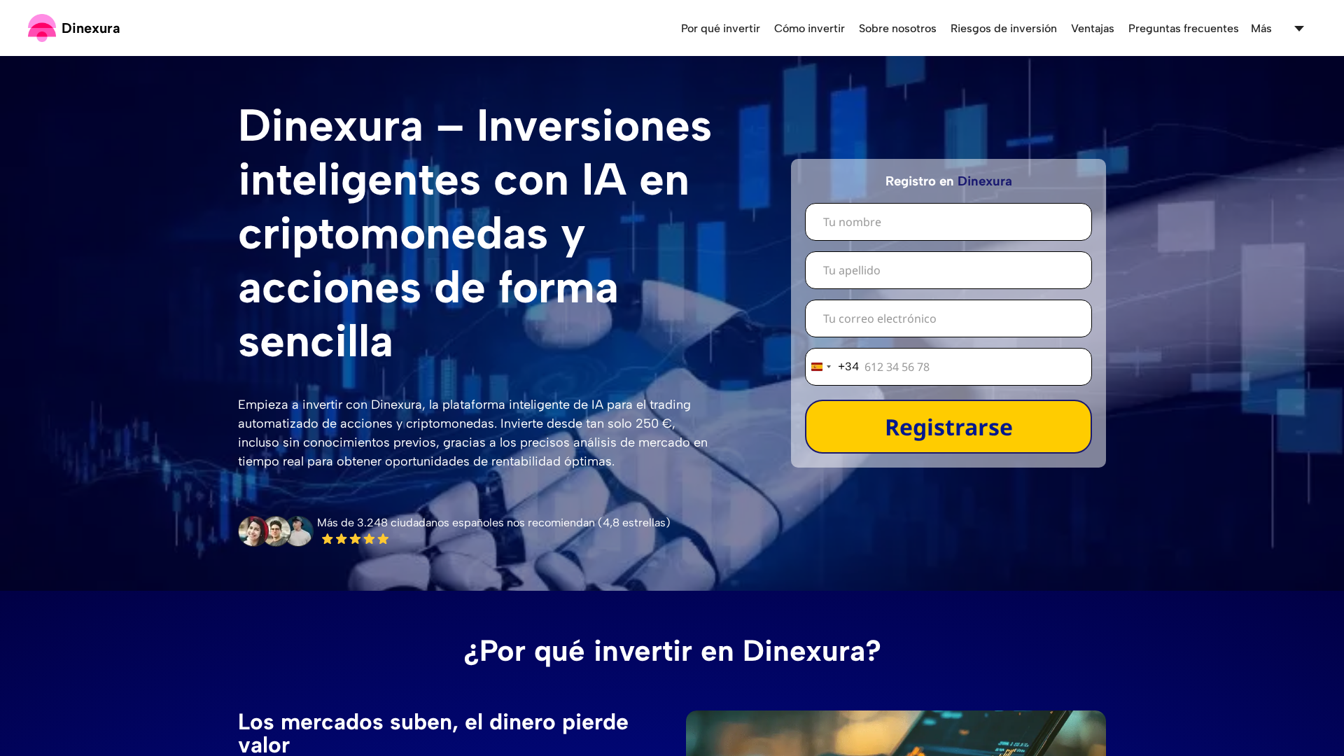Screenshot of dinexura-ai.com