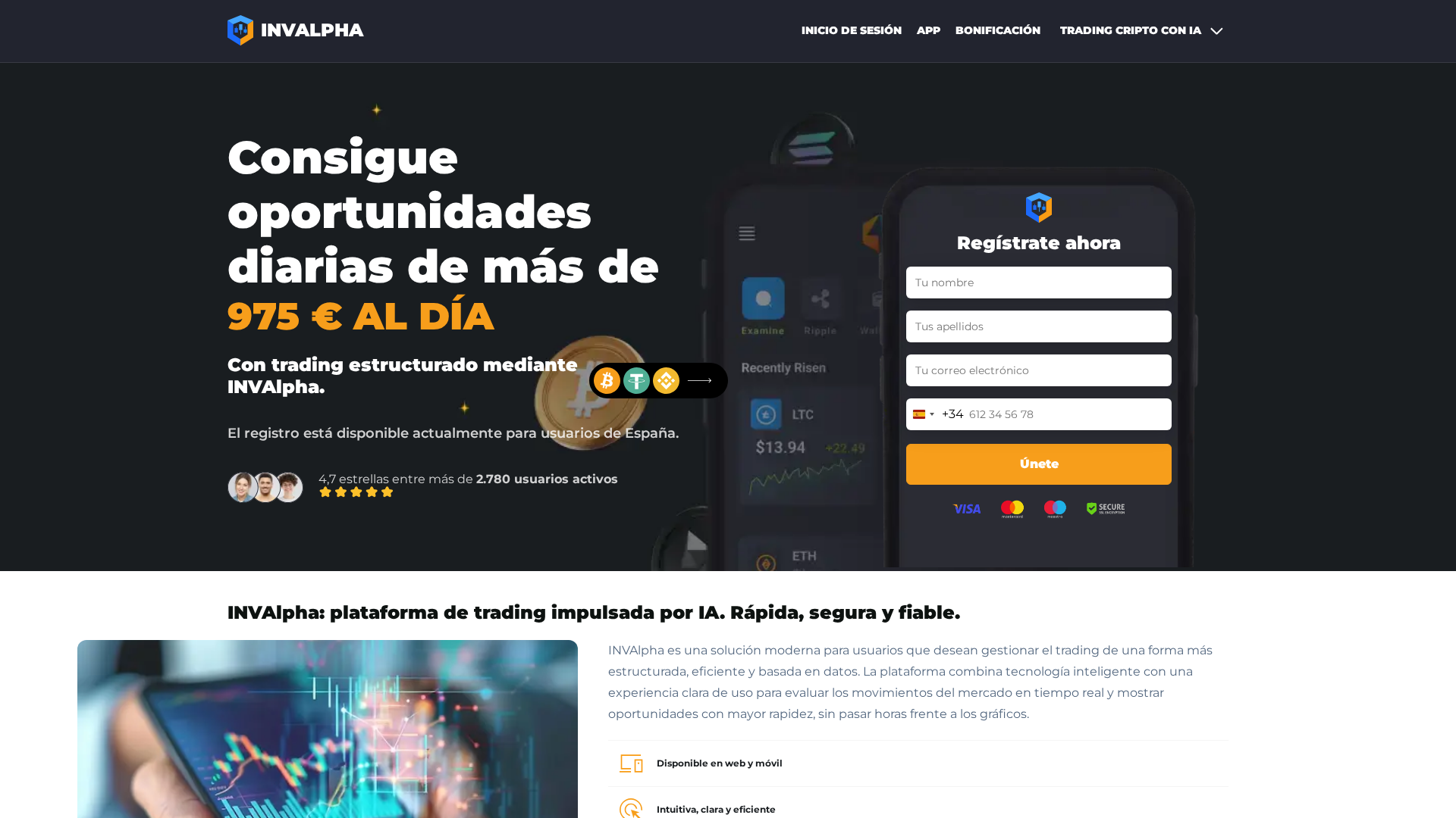 Screenshot of invalpha.com