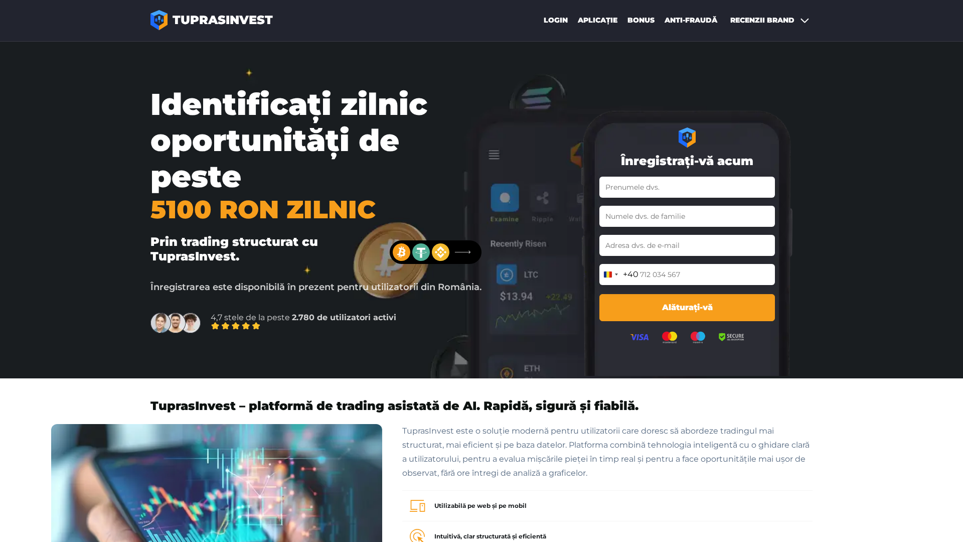 Screenshot of tupras-invest.net