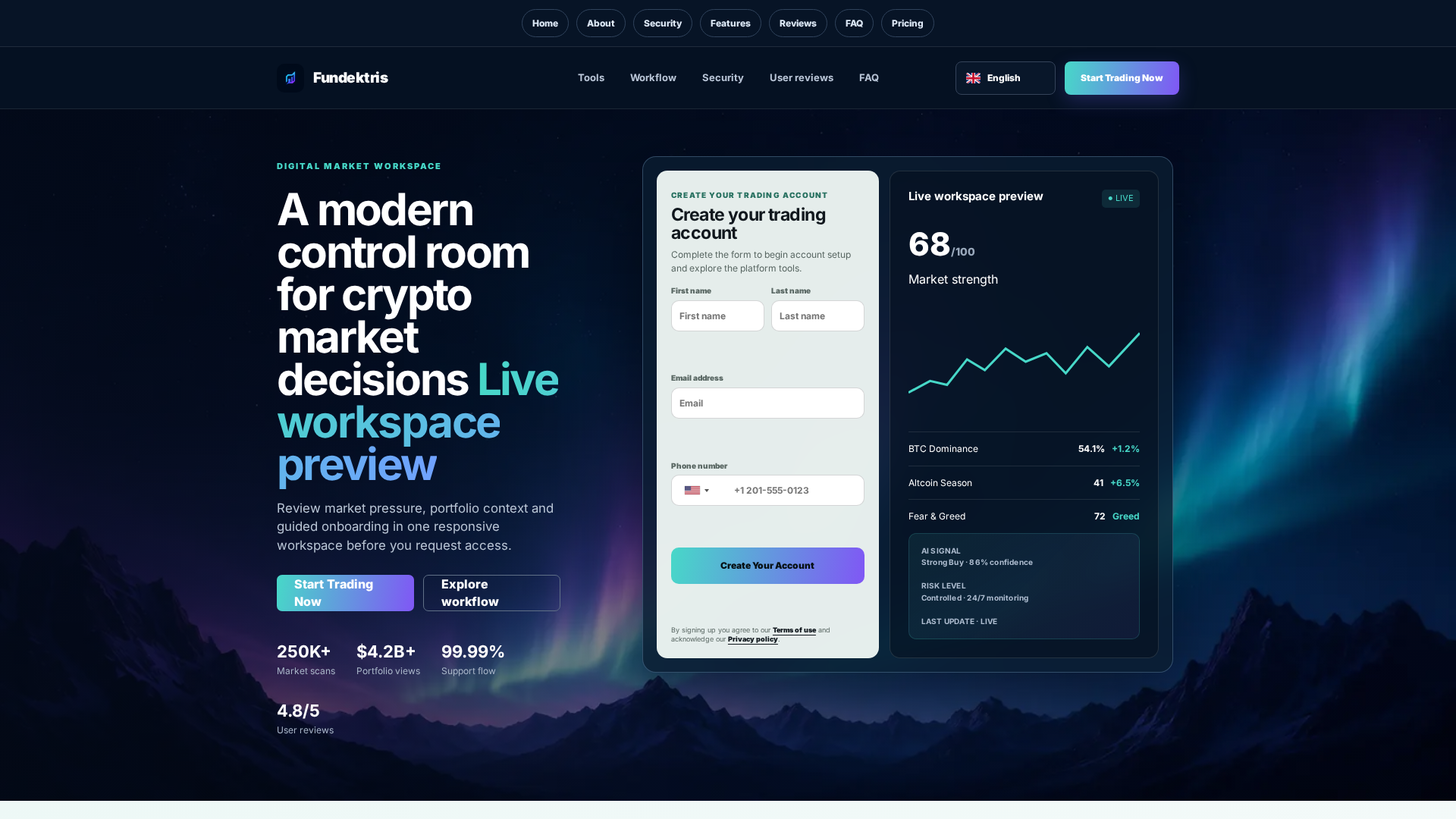 Screenshot of fundektris.tech