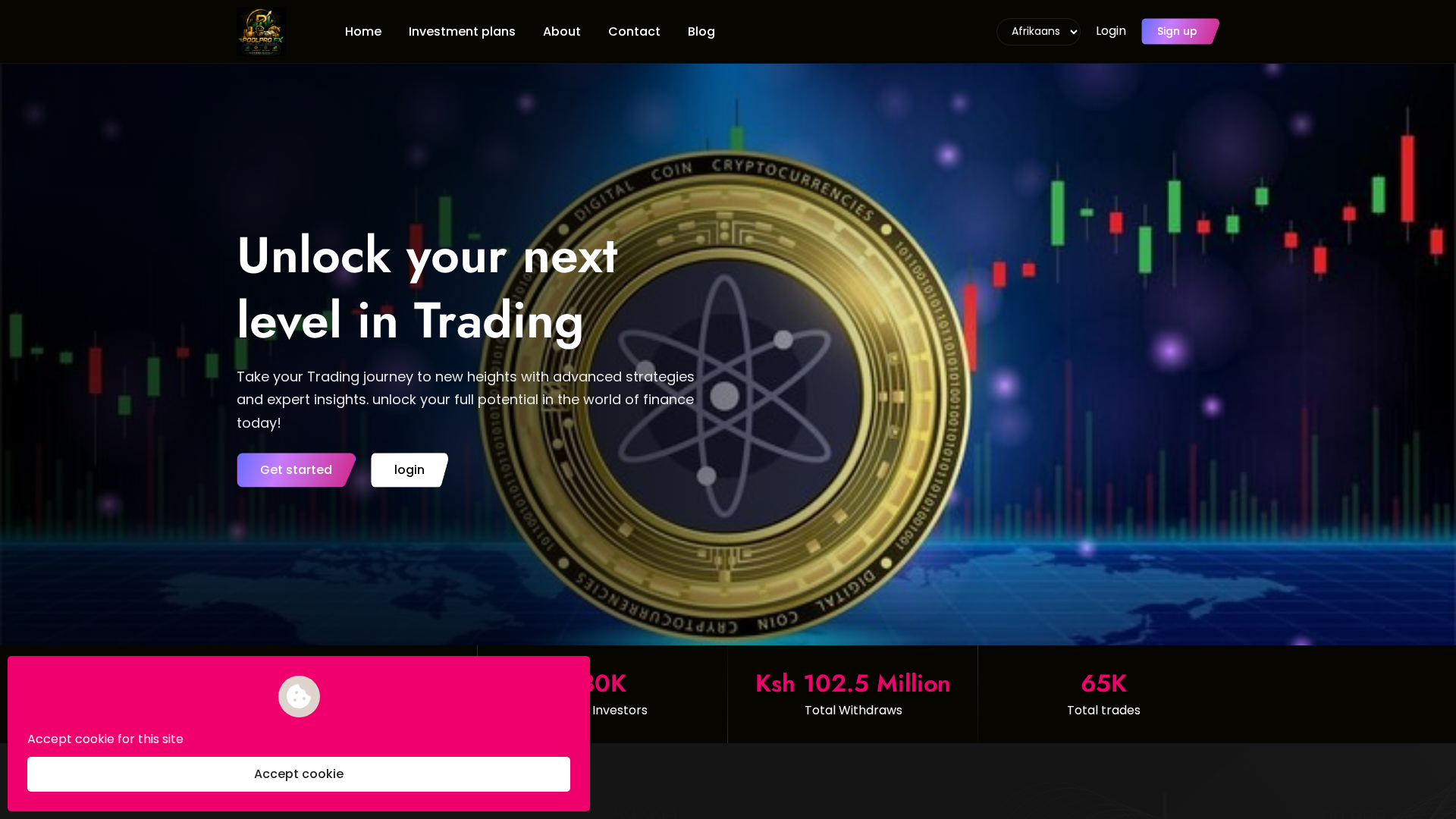 Screenshot of poolprofx.com