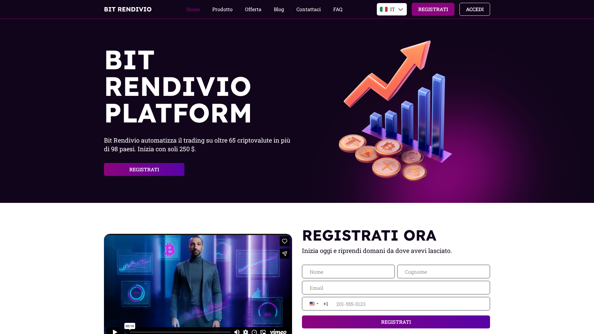 Screenshot of bitrendivio.com