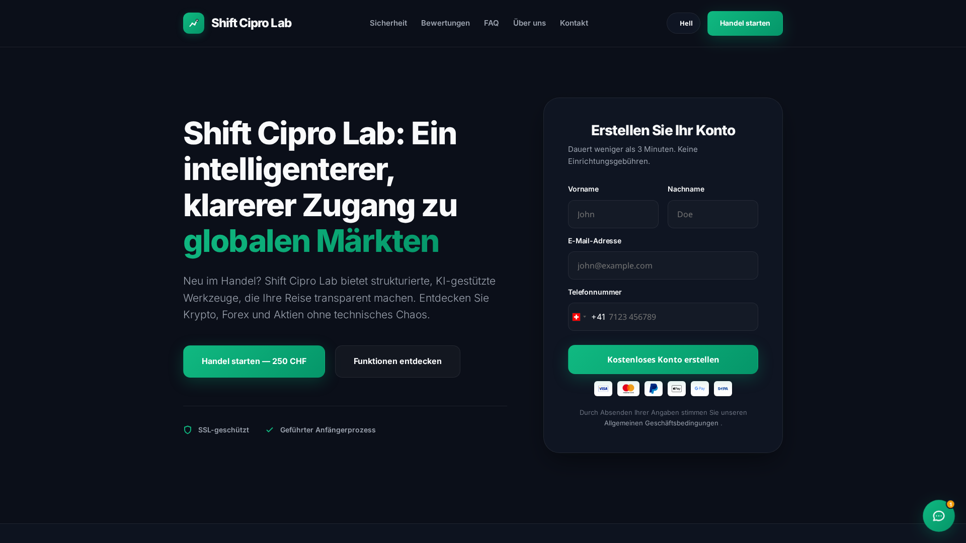 Screenshot of shift-cipro-lab.online