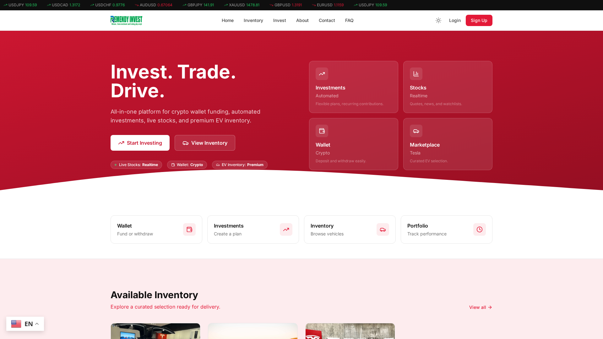 Screenshot of octafxpro.com