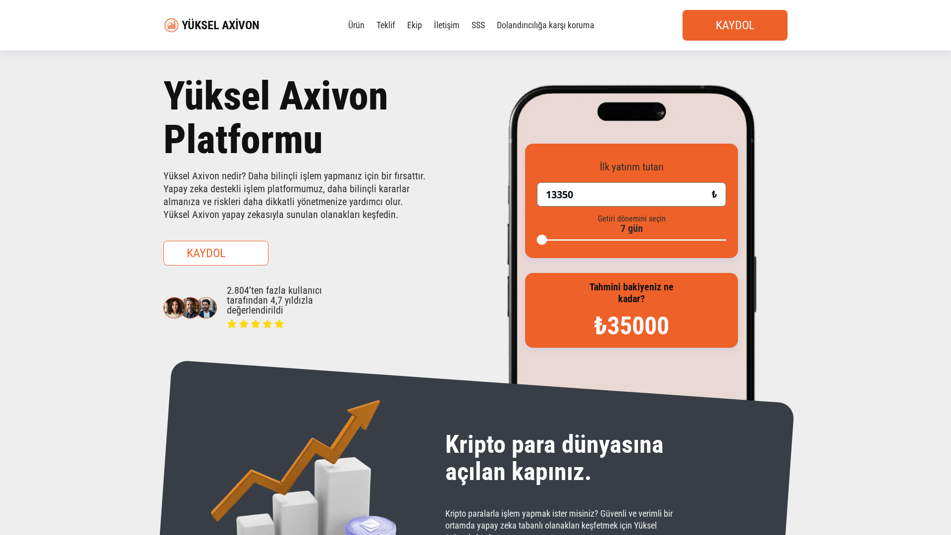Screenshot of yukselaxivon-ai.com
