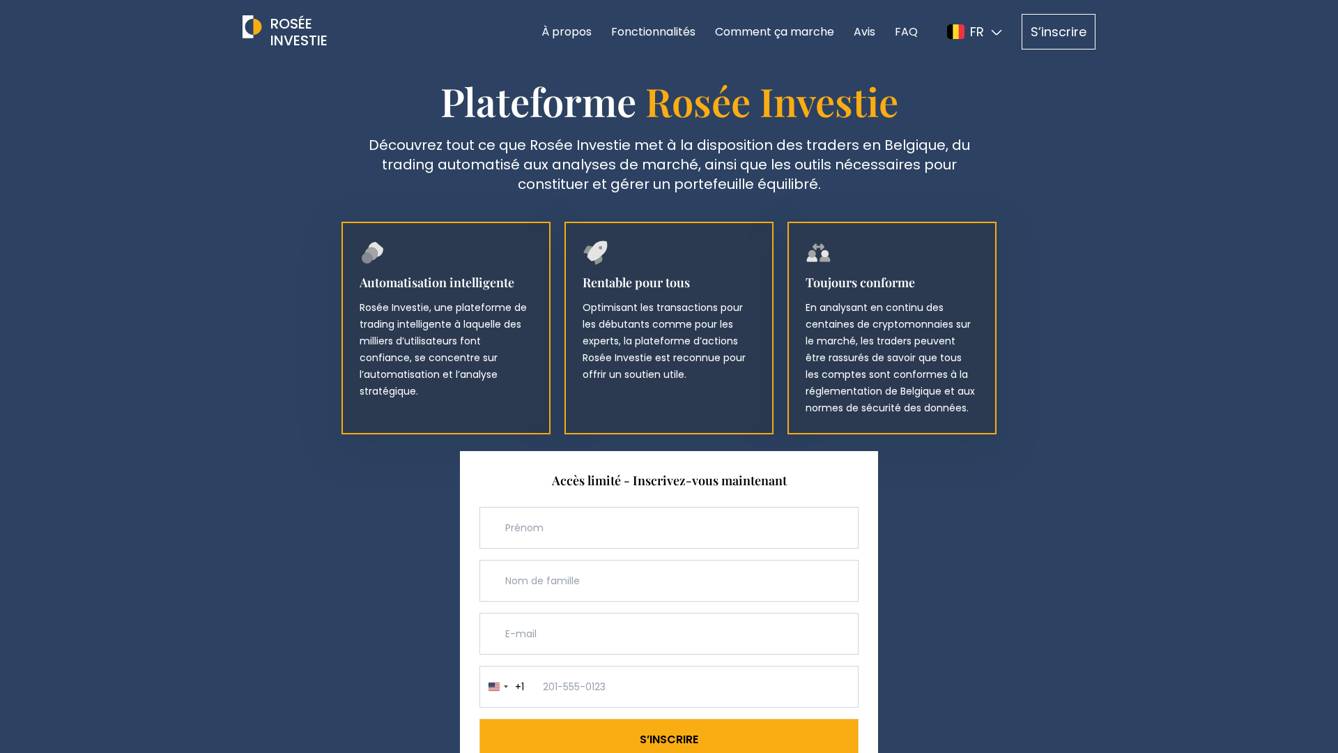 Screenshot of roseeinvestie.com