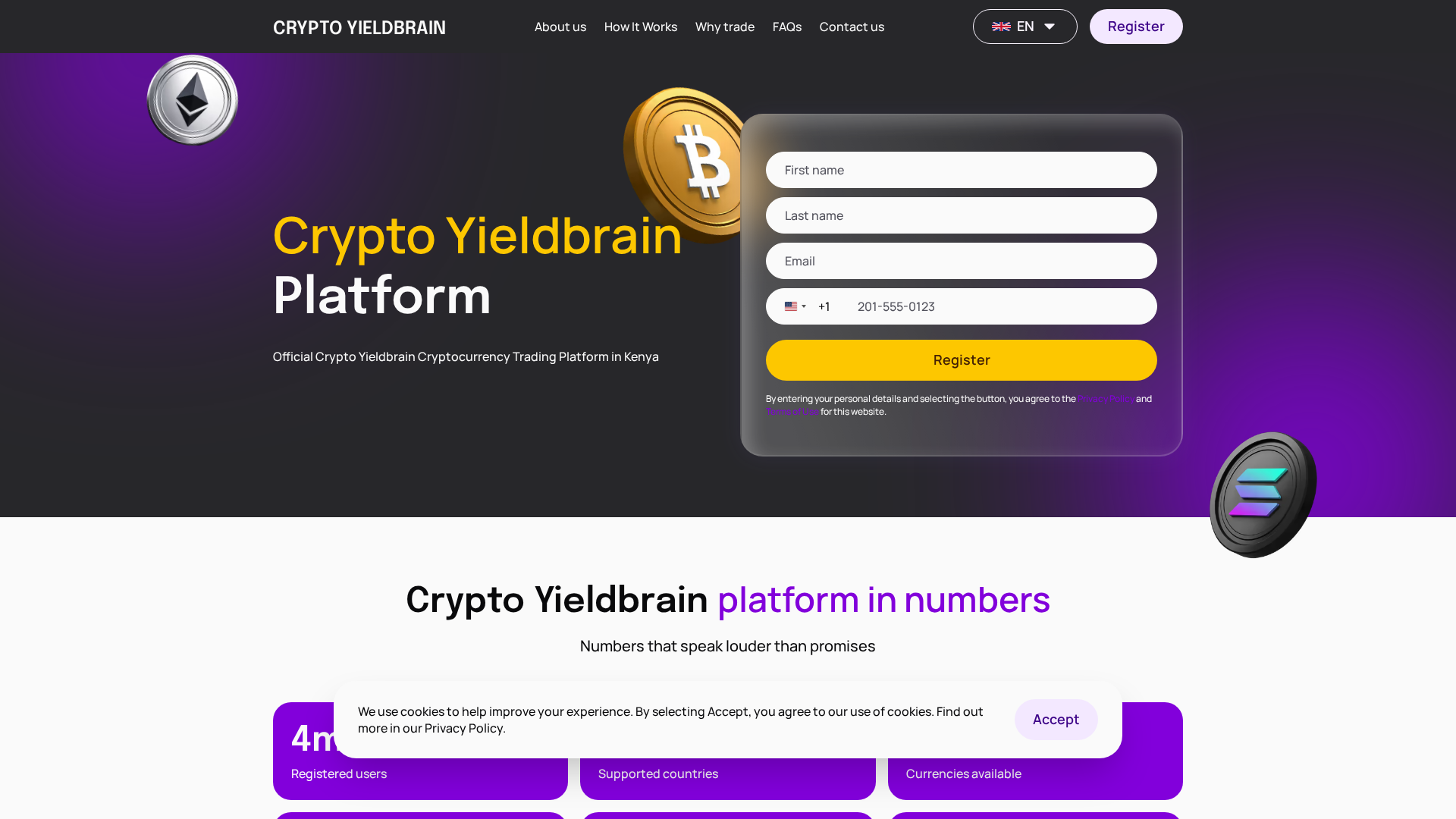Screenshot of cryptoyieldbrain.com