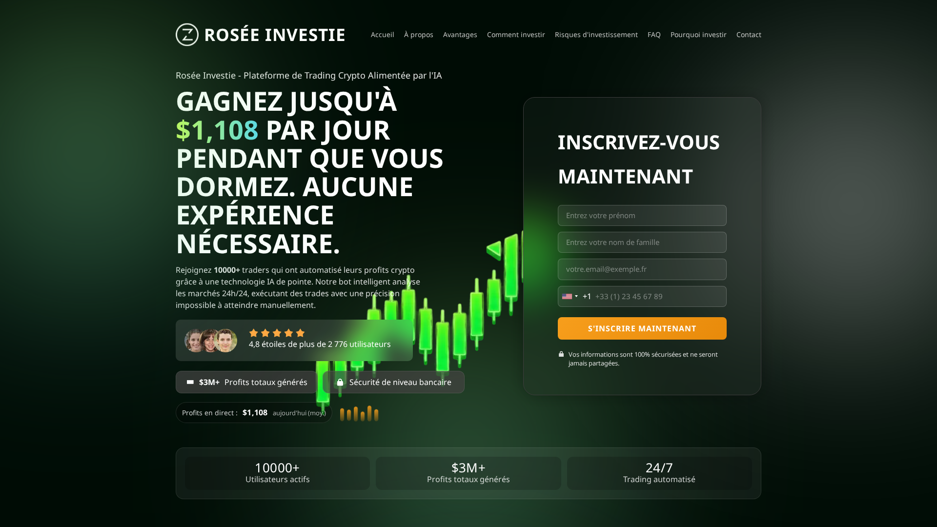 Screenshot of roseeinvestie.net