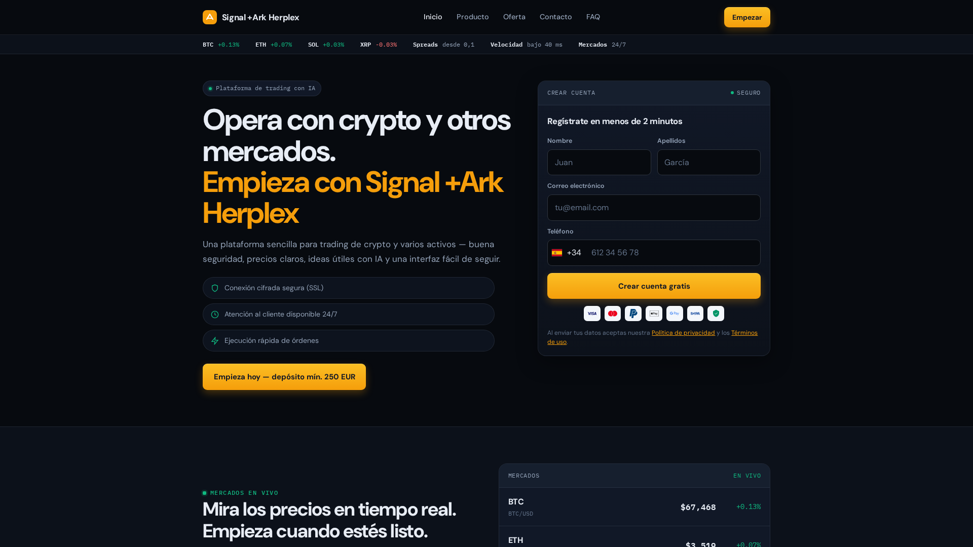Screenshot of signalarkherplex.online
