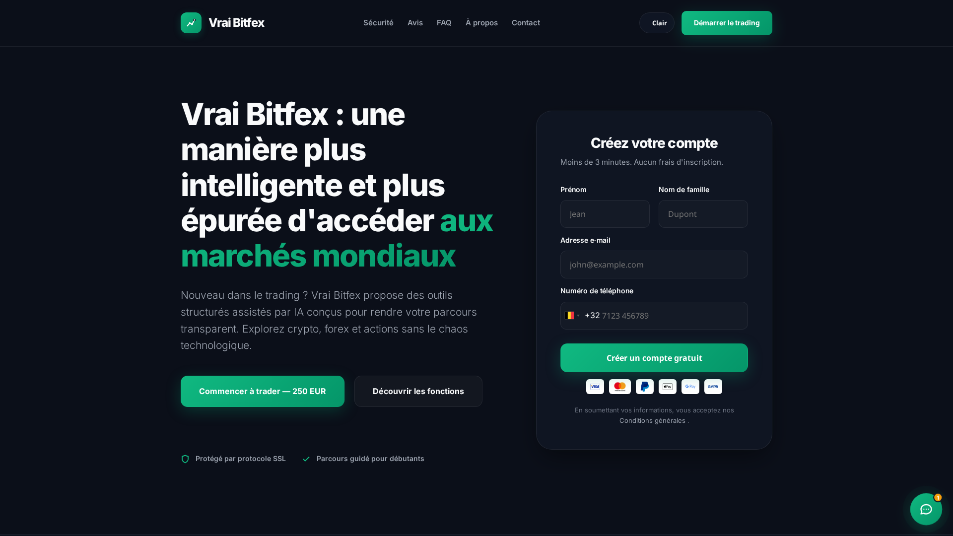 Screenshot of vrai-bitfex.website
