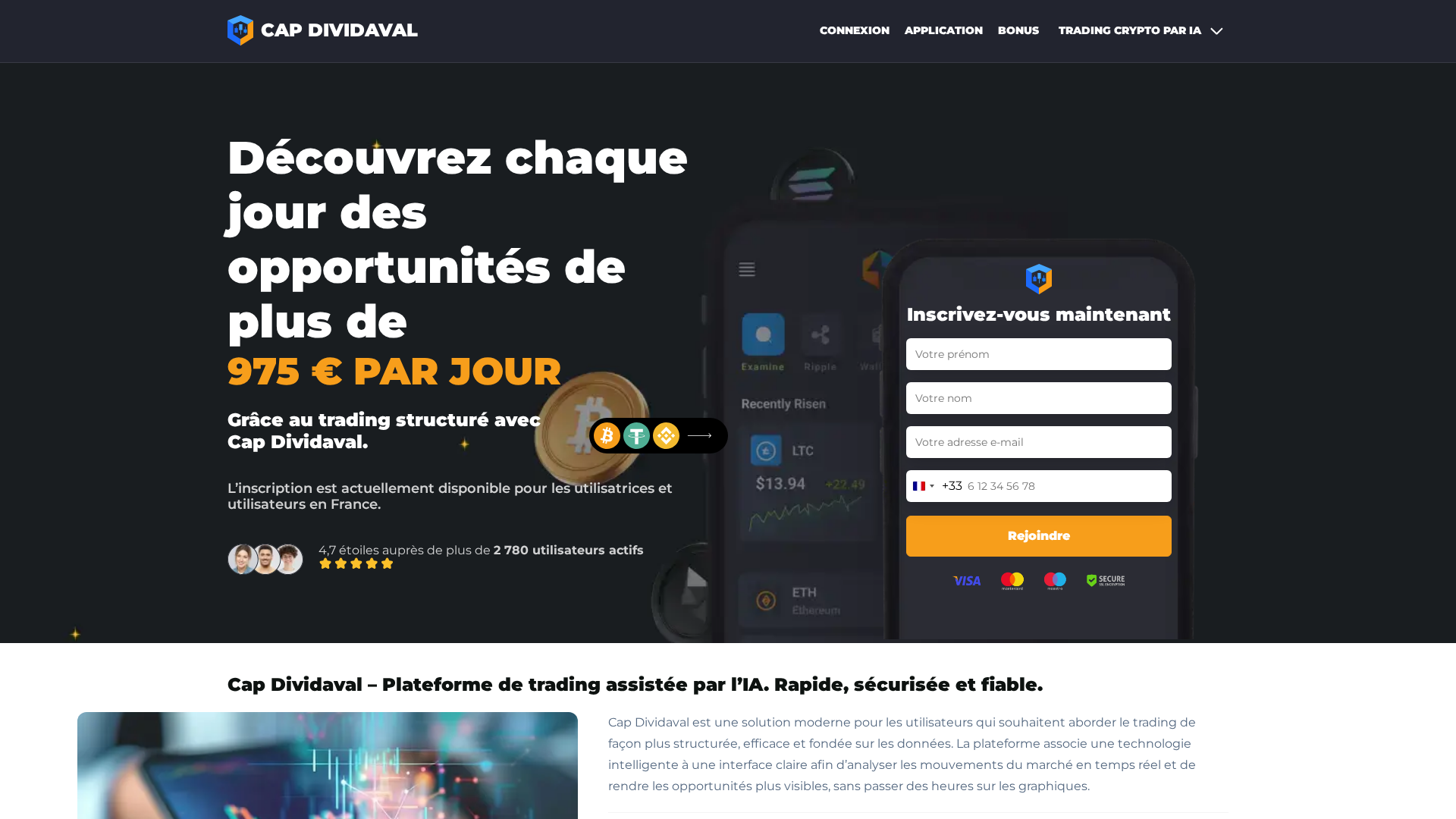 Screenshot of capdividaval-ai.com