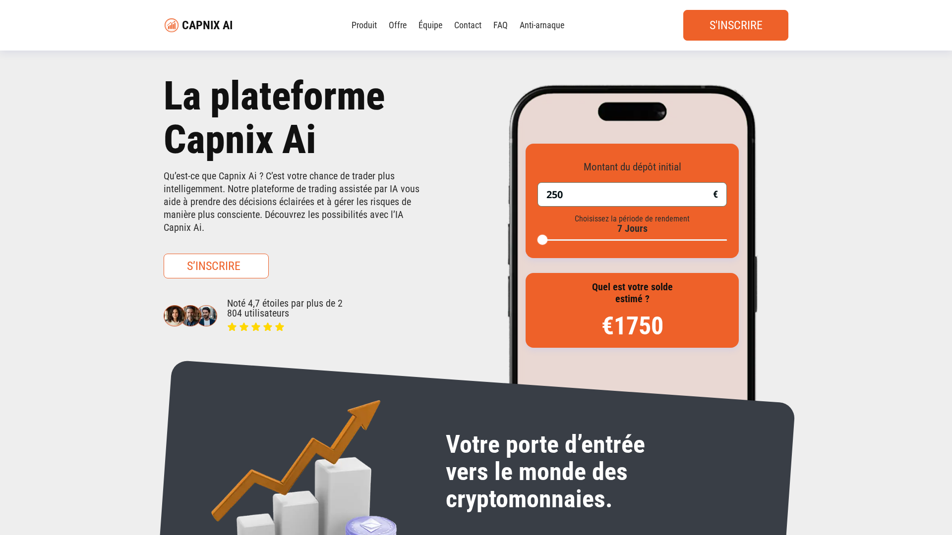 Screenshot of capnixai-fr.com